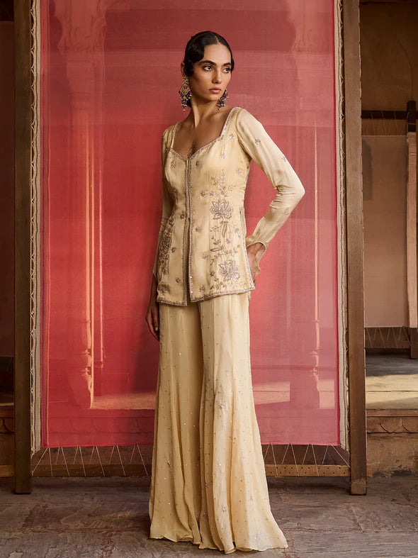 Rosé Butter Yellow Kurta Set