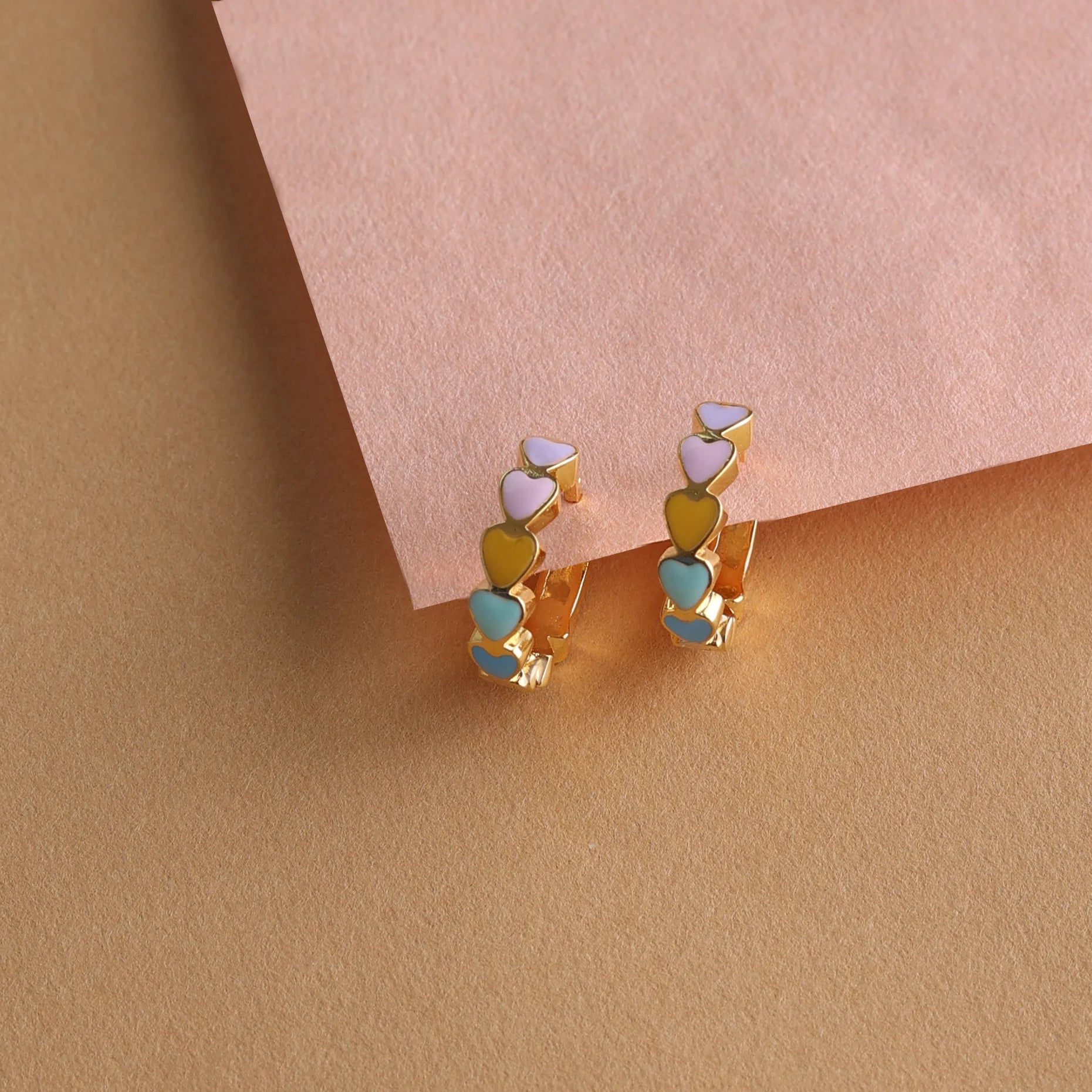 Pastel Heart Bali (Earrings)