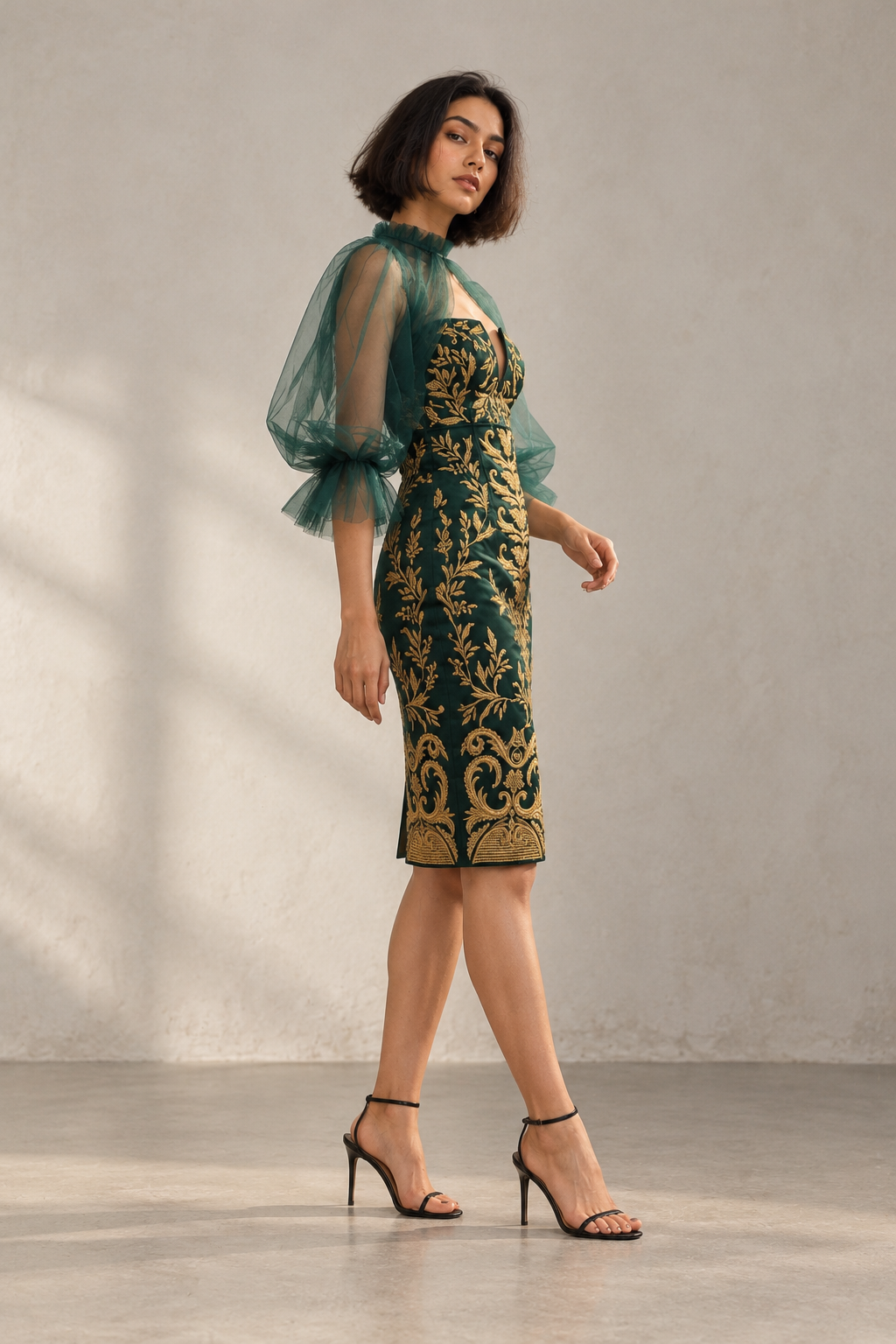 Verdelle Zardozi Couture Dress - image 5