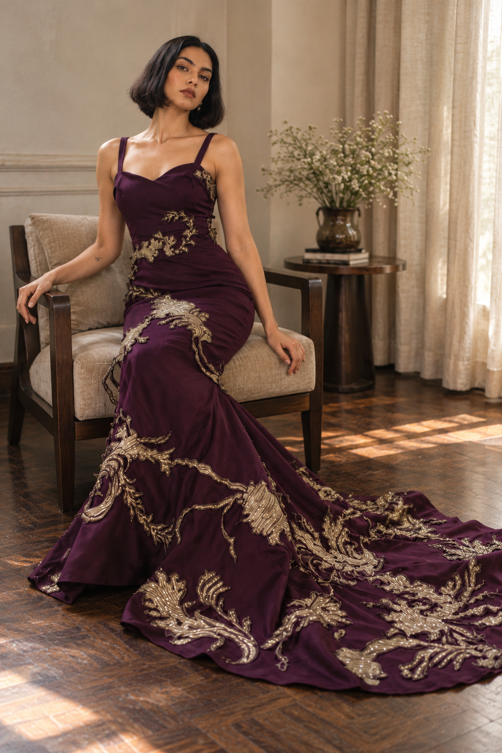 Aurelia Zardozi Couture Gown - image 5