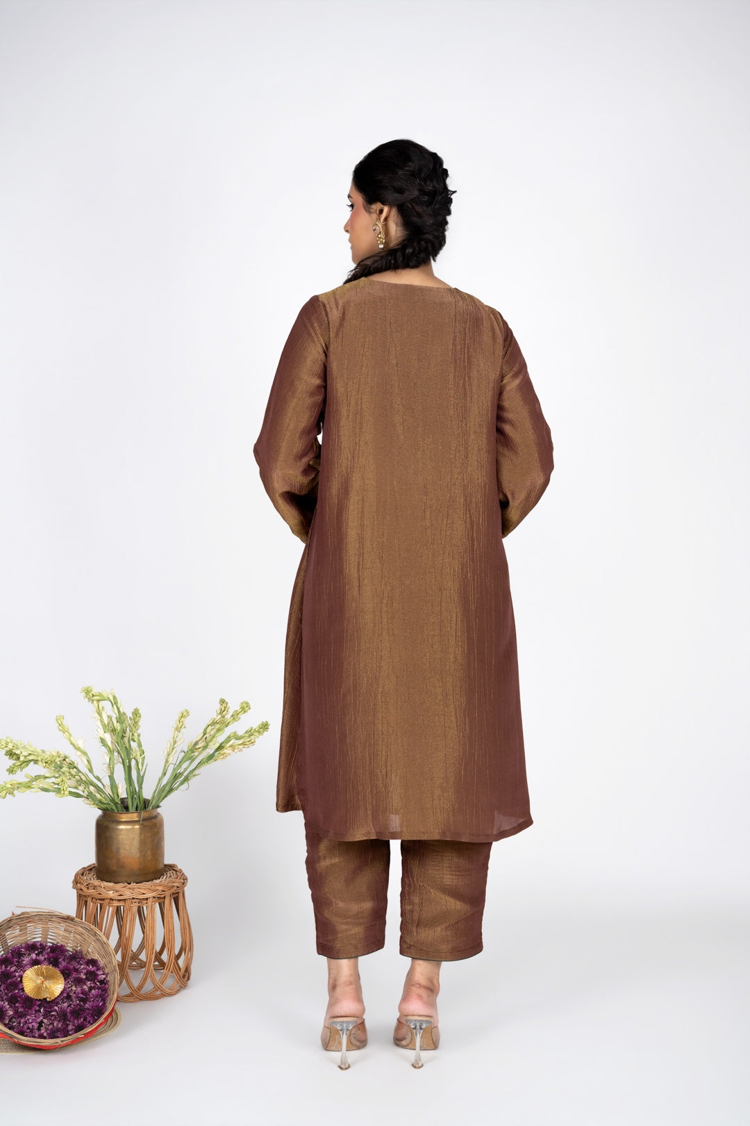 Zareen Bronze Kurta Set