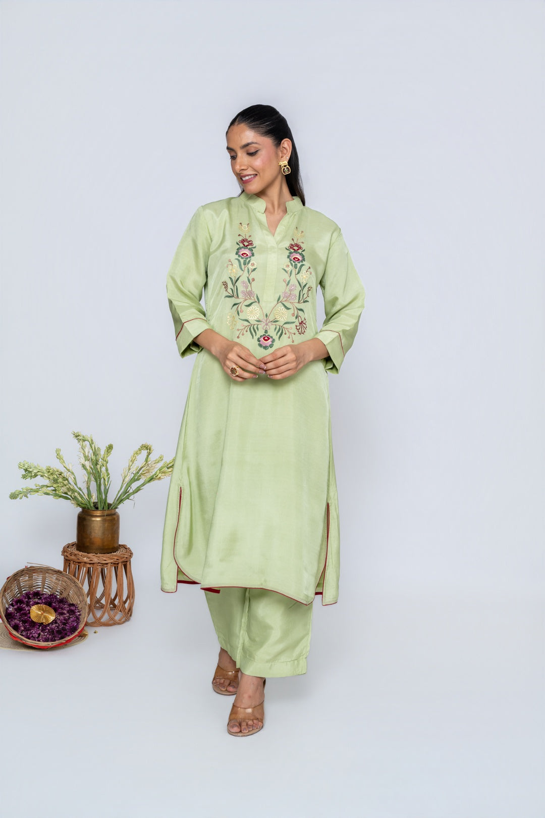 Ferne Green Kurta set