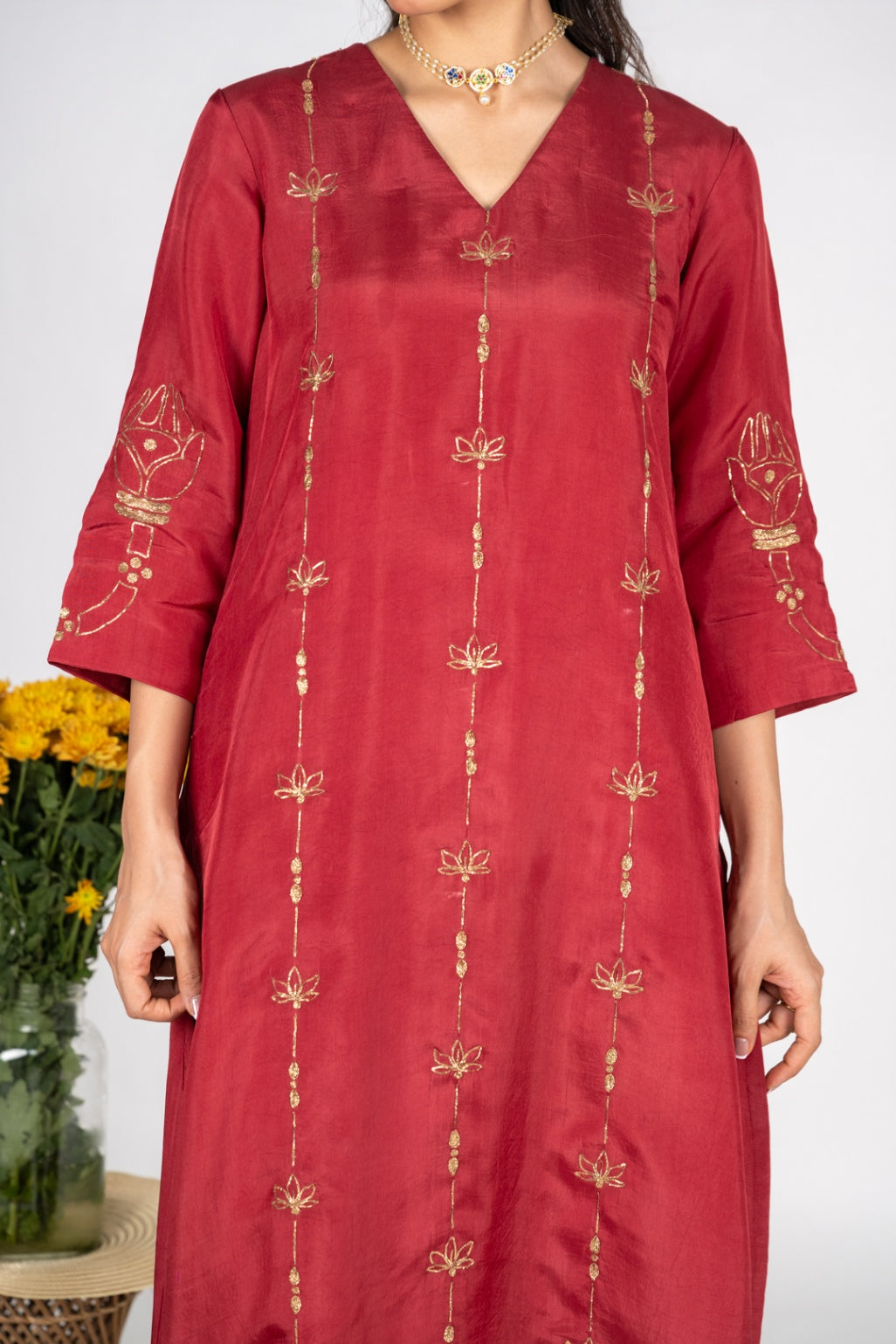 Rumi Red kurta set