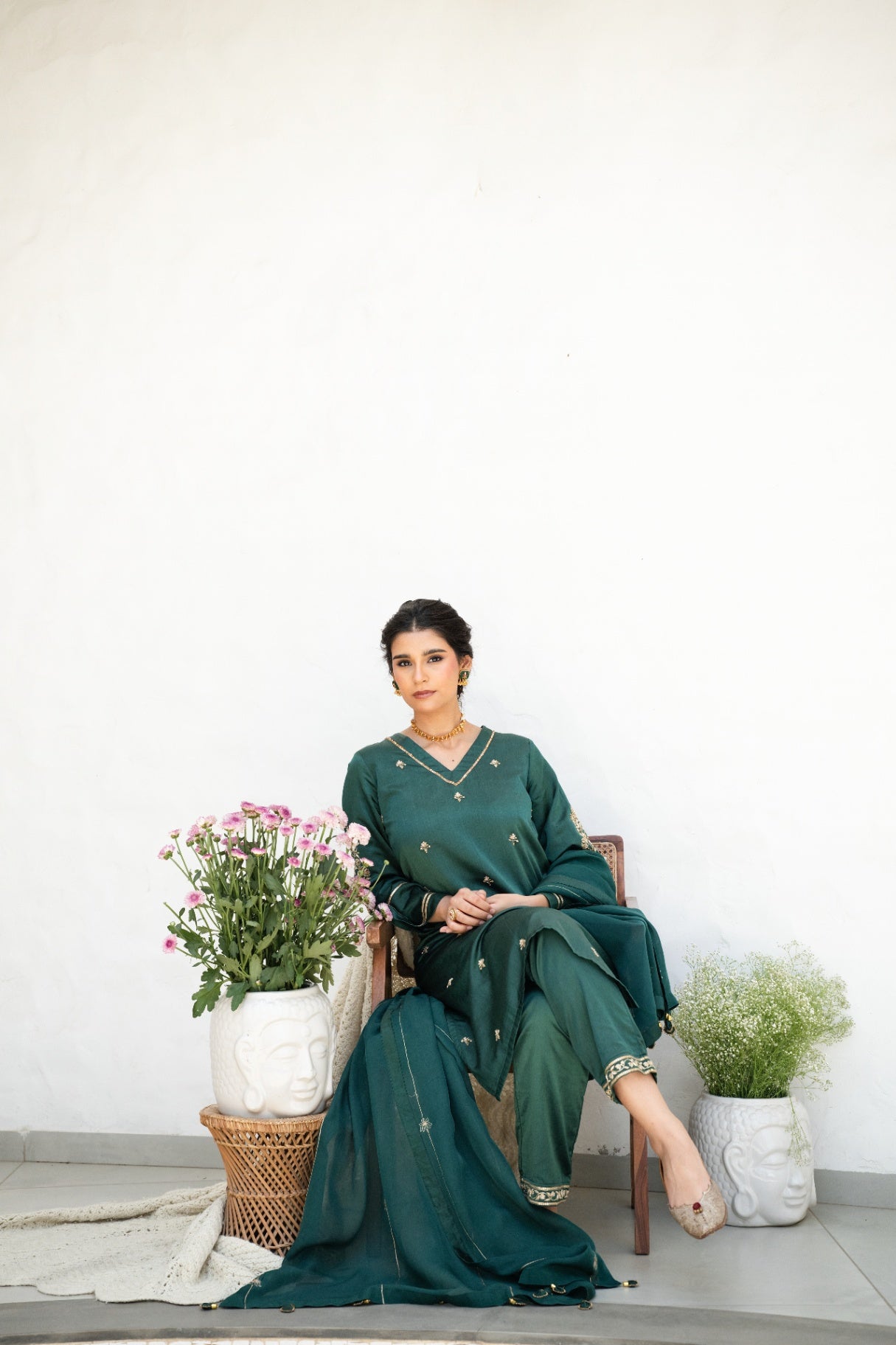 Zeen Emerald kurta Set with Dupatta