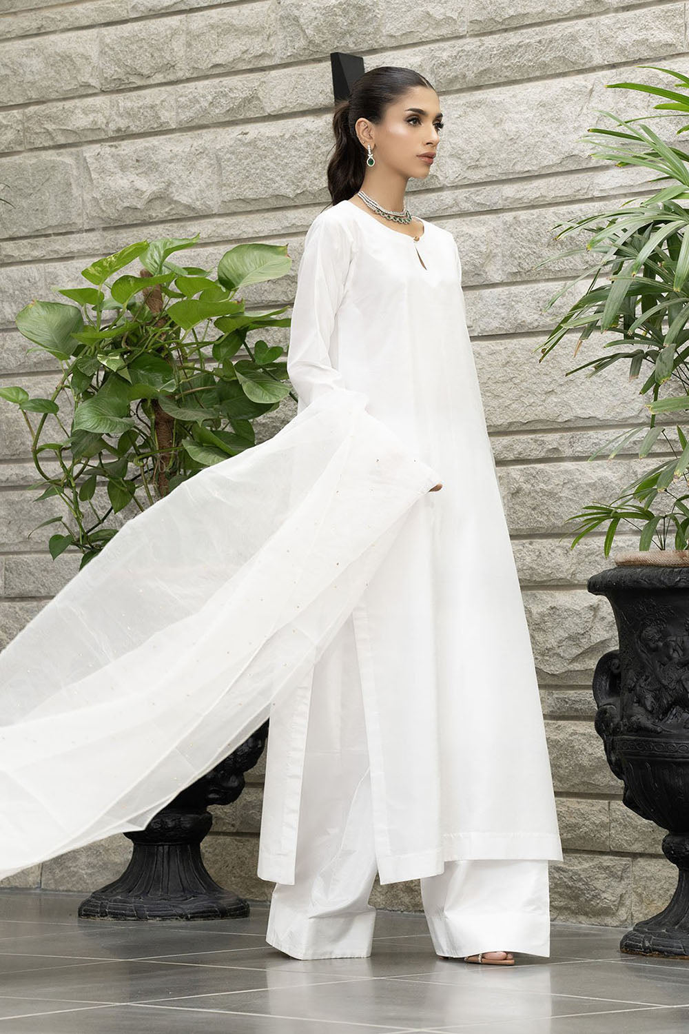 Ivory White Pure Silk Kurta Set