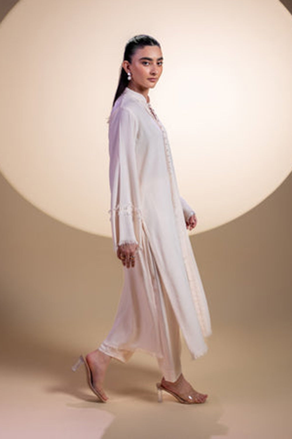 Ivory Pintuck Kurta Set