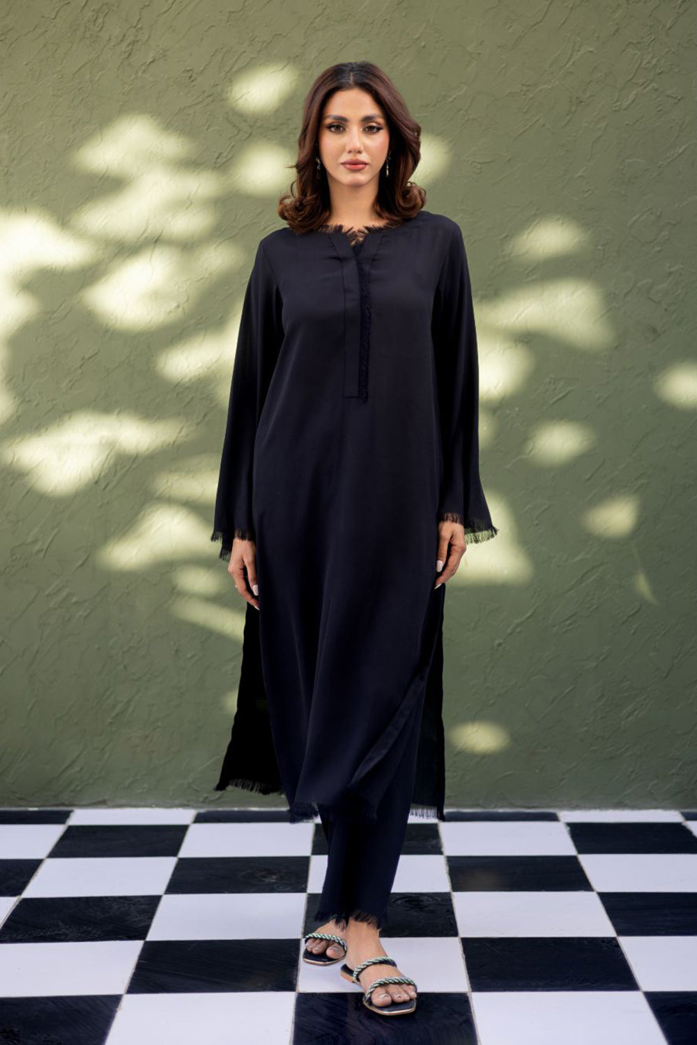 Noir Ease Black Kurta Set