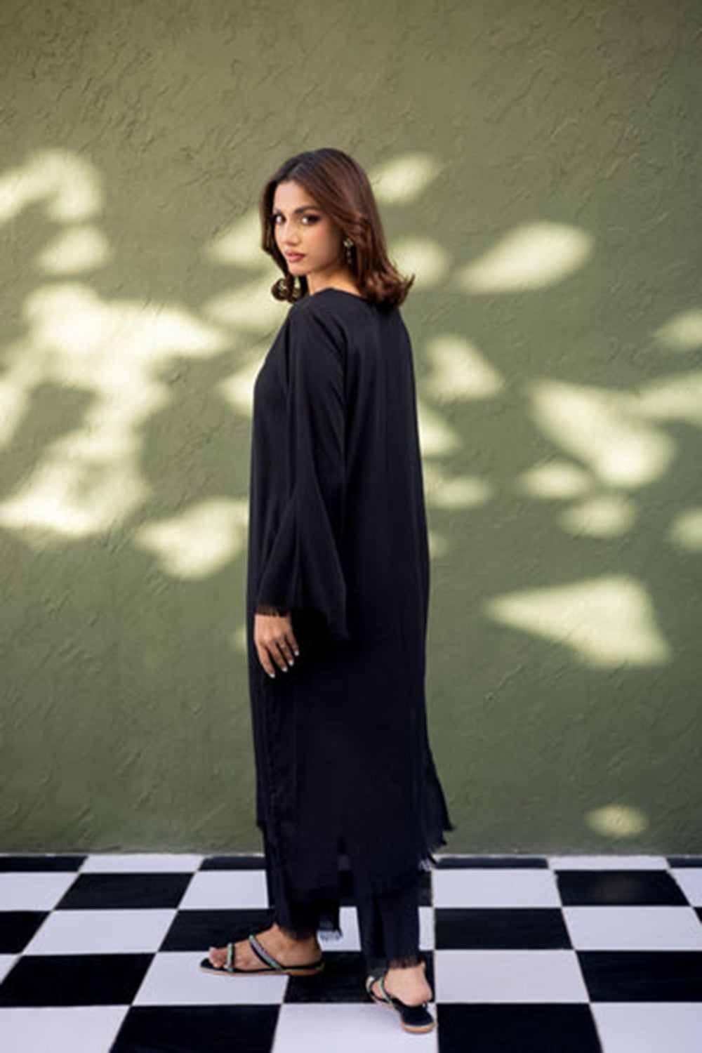 Noir Ease Black Kurta Set