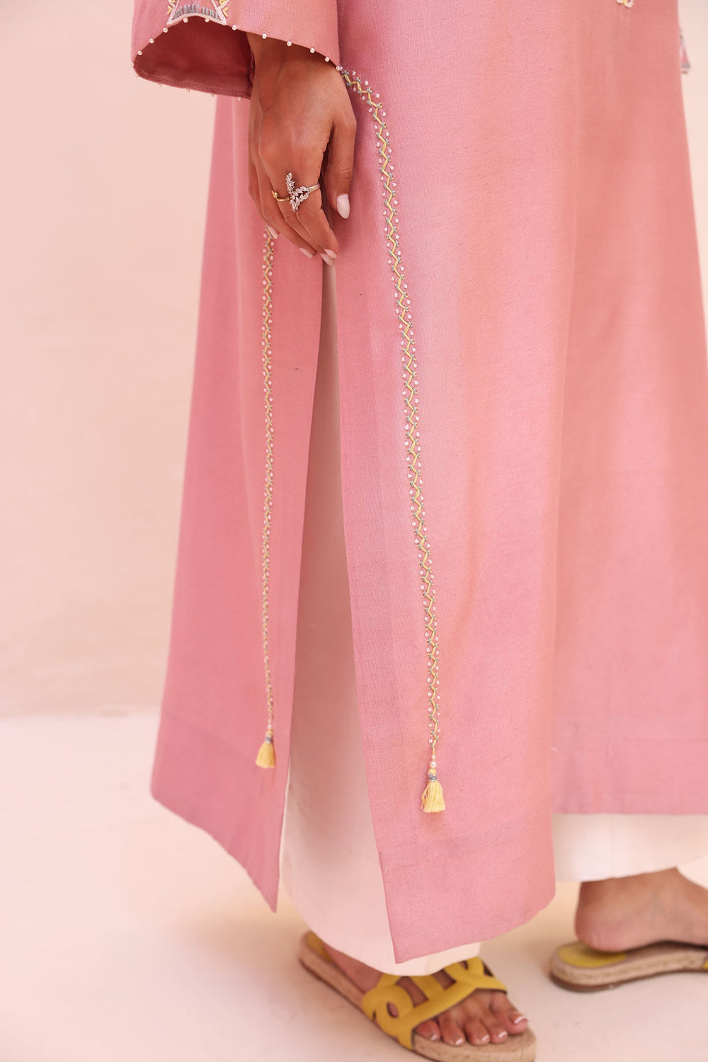 Rose Blush Embroidered Kurta Set