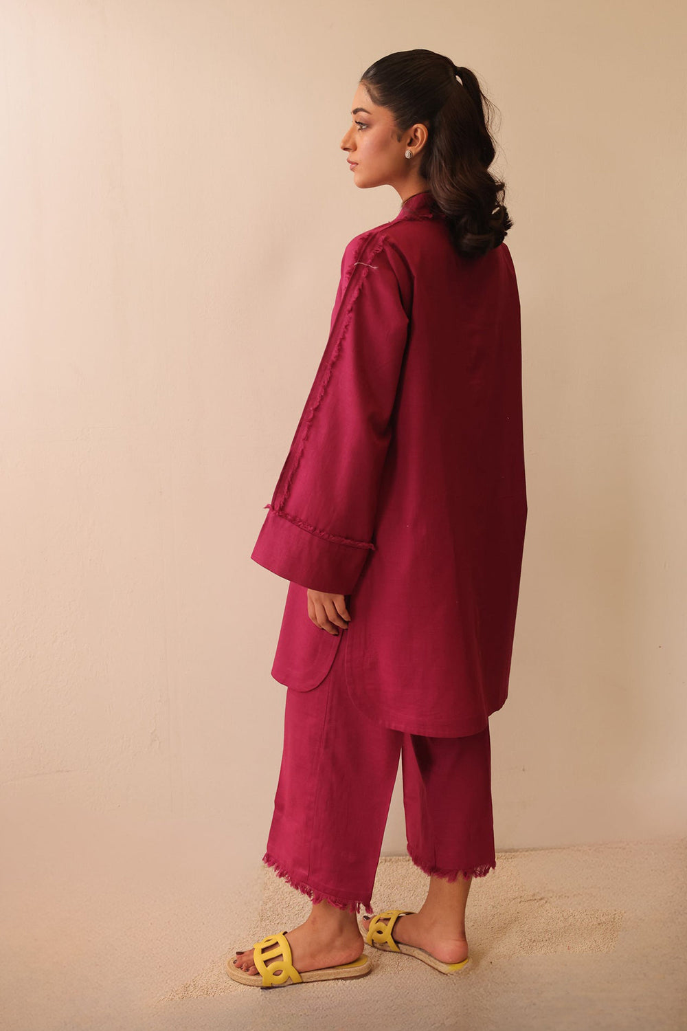 Rosewood Raw Edge Co-ord Set