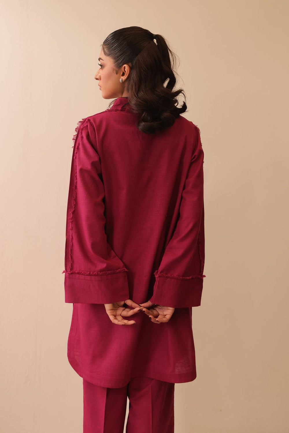 Rosewood Raw Edge Co-ord Set