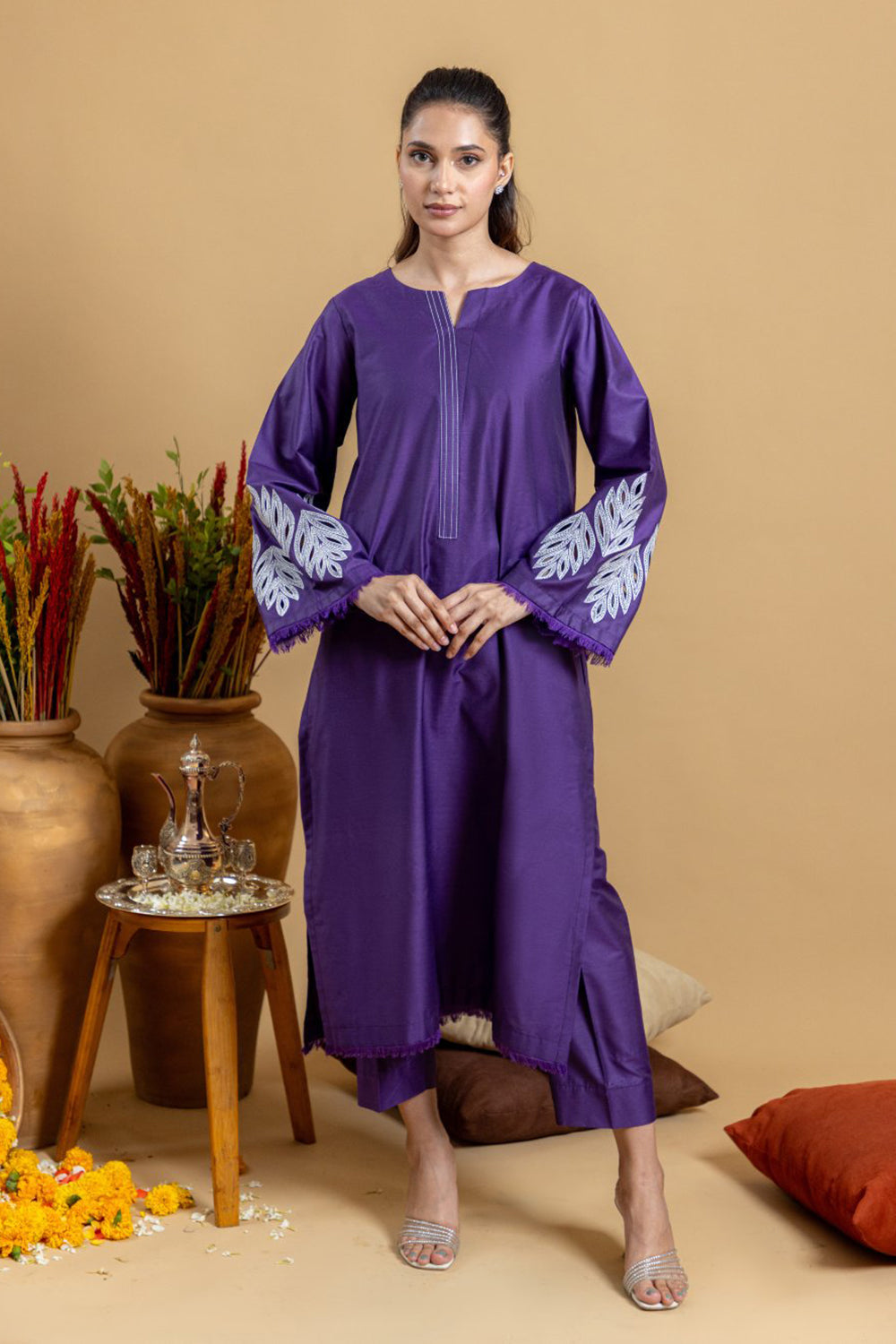 Royal Iris Embroidered Kurta Set