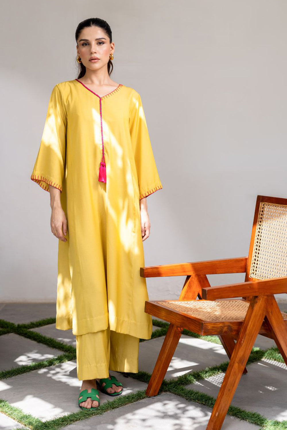 Yellow Summer Kurta Set
