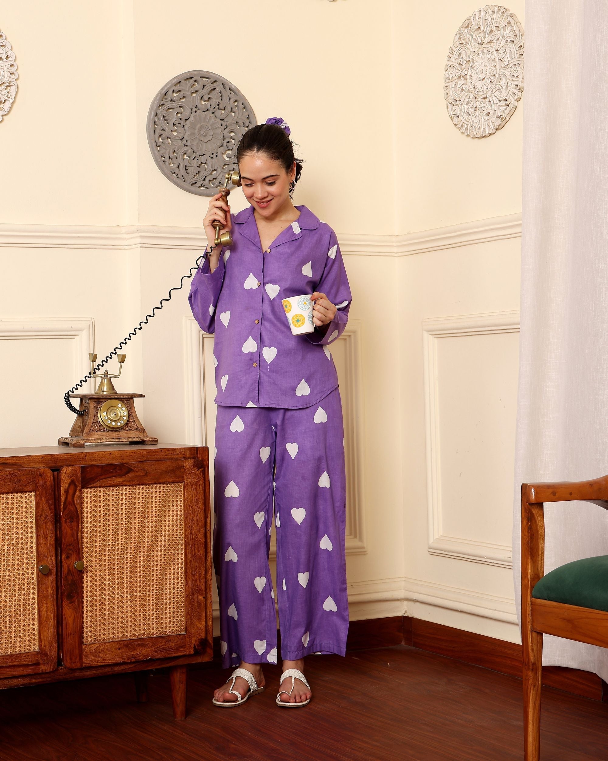 Lavender Haze Lounge Set (With matching scrunchy)- Set of 2