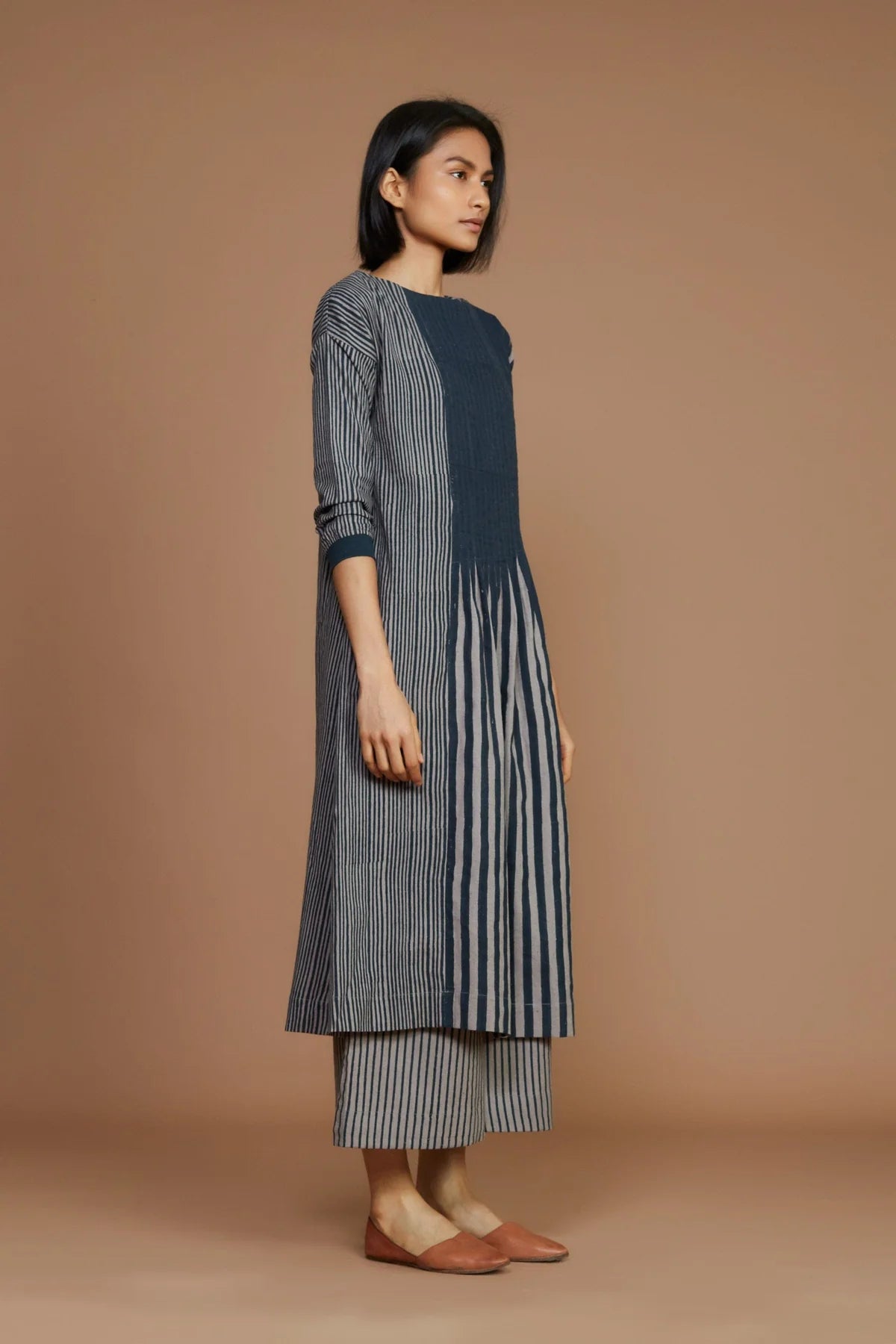 Grey With Charcoal Striped RE Pants