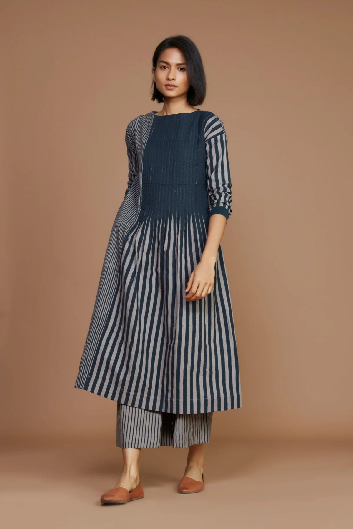 Ivory with Mauve Striped RE Pants