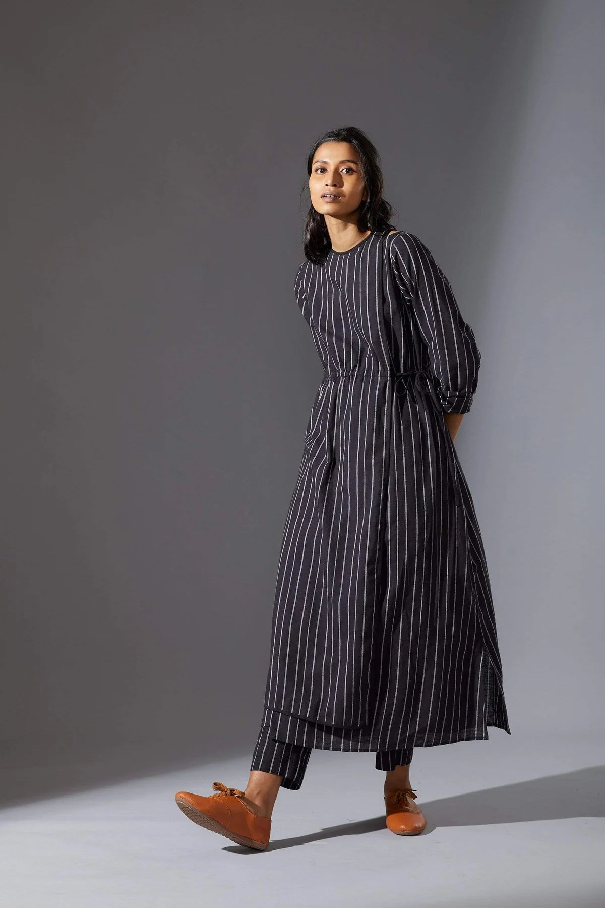 Black Overlap Tunic