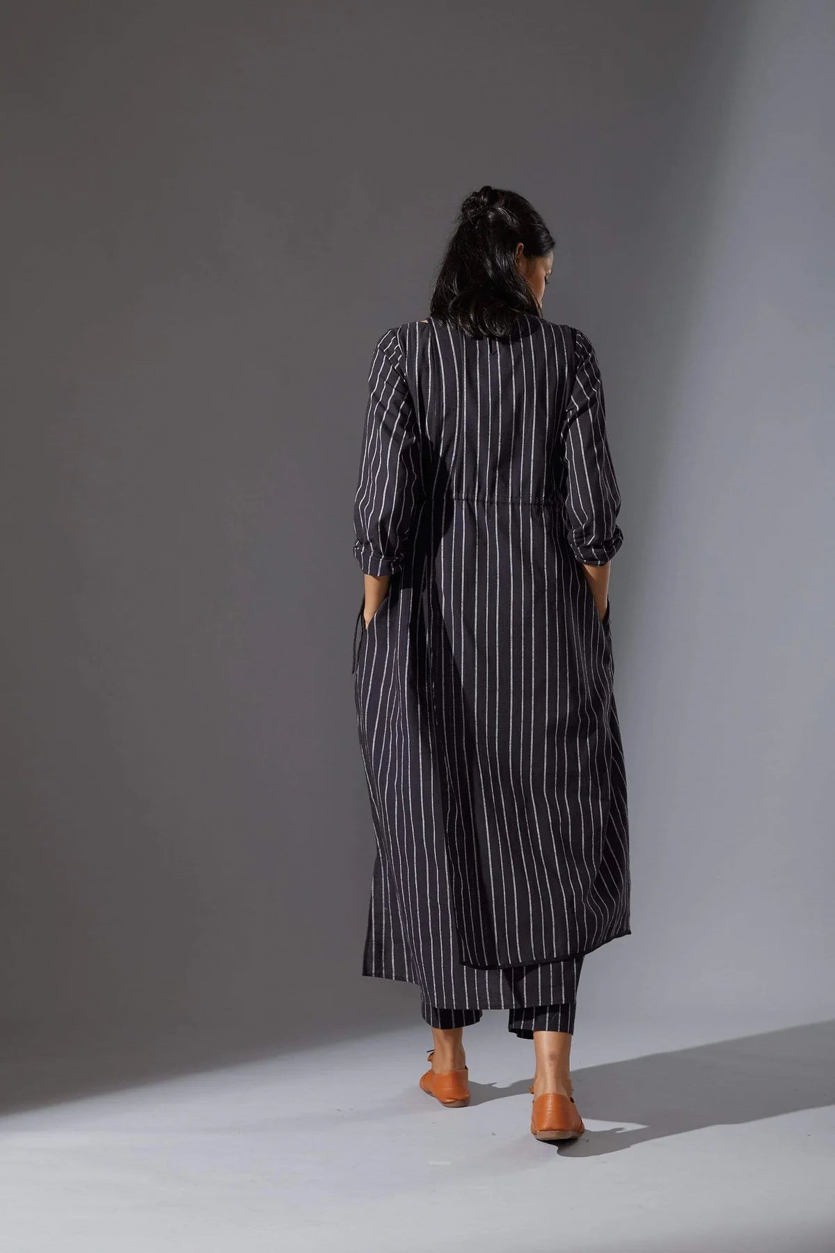 Black Overlap Tunic