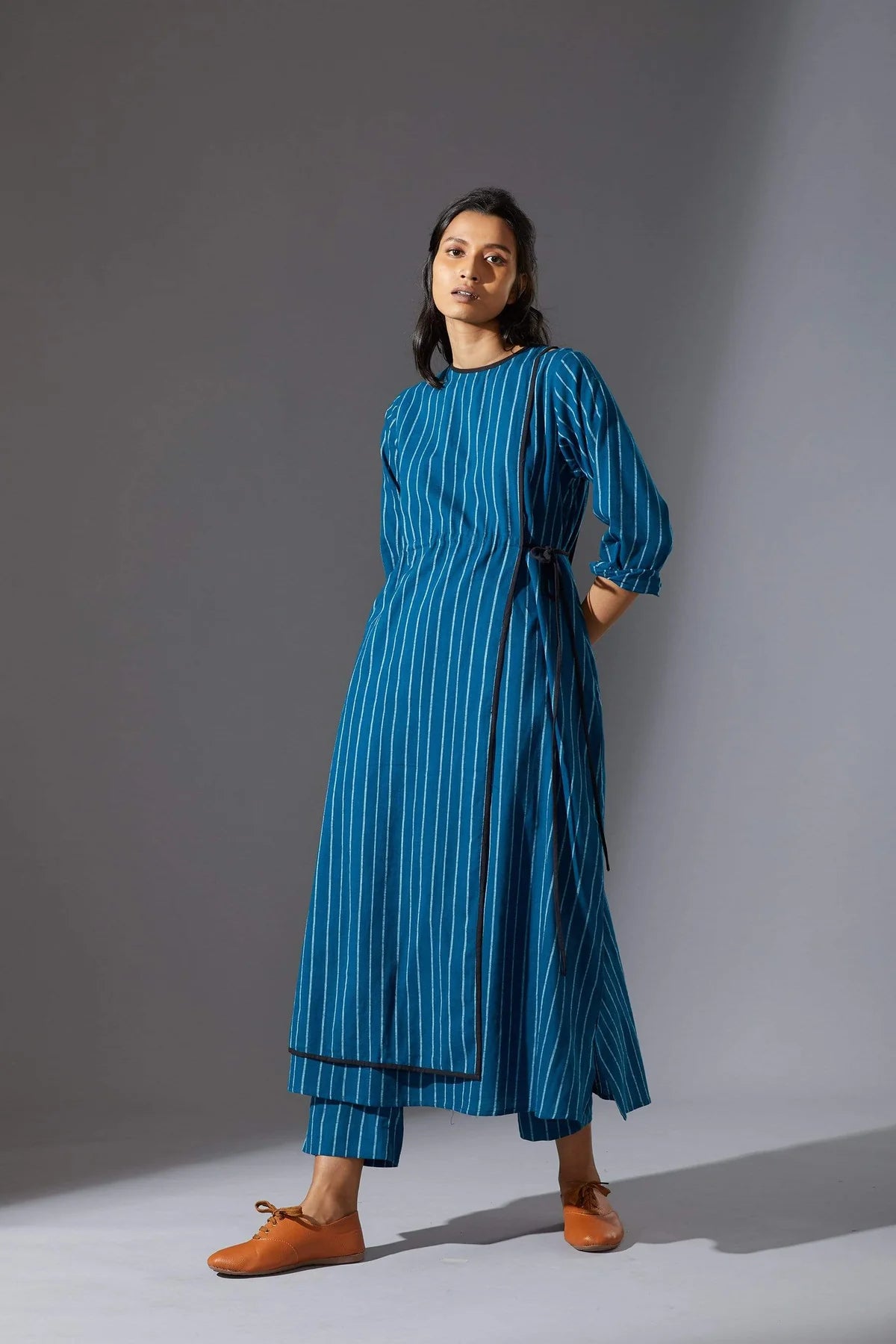 Blue Overlap Tunic