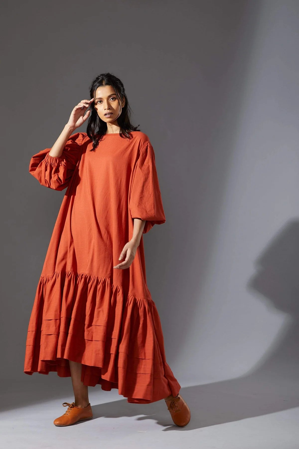 Kaavya Rust Dress