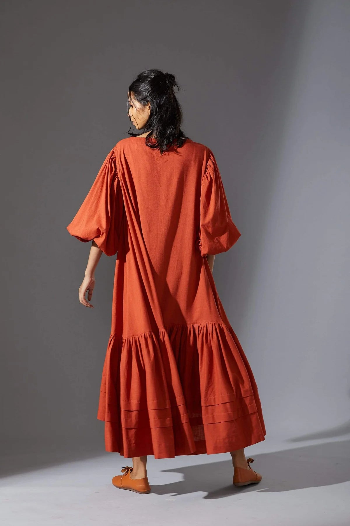 Kaavya Rust Dress