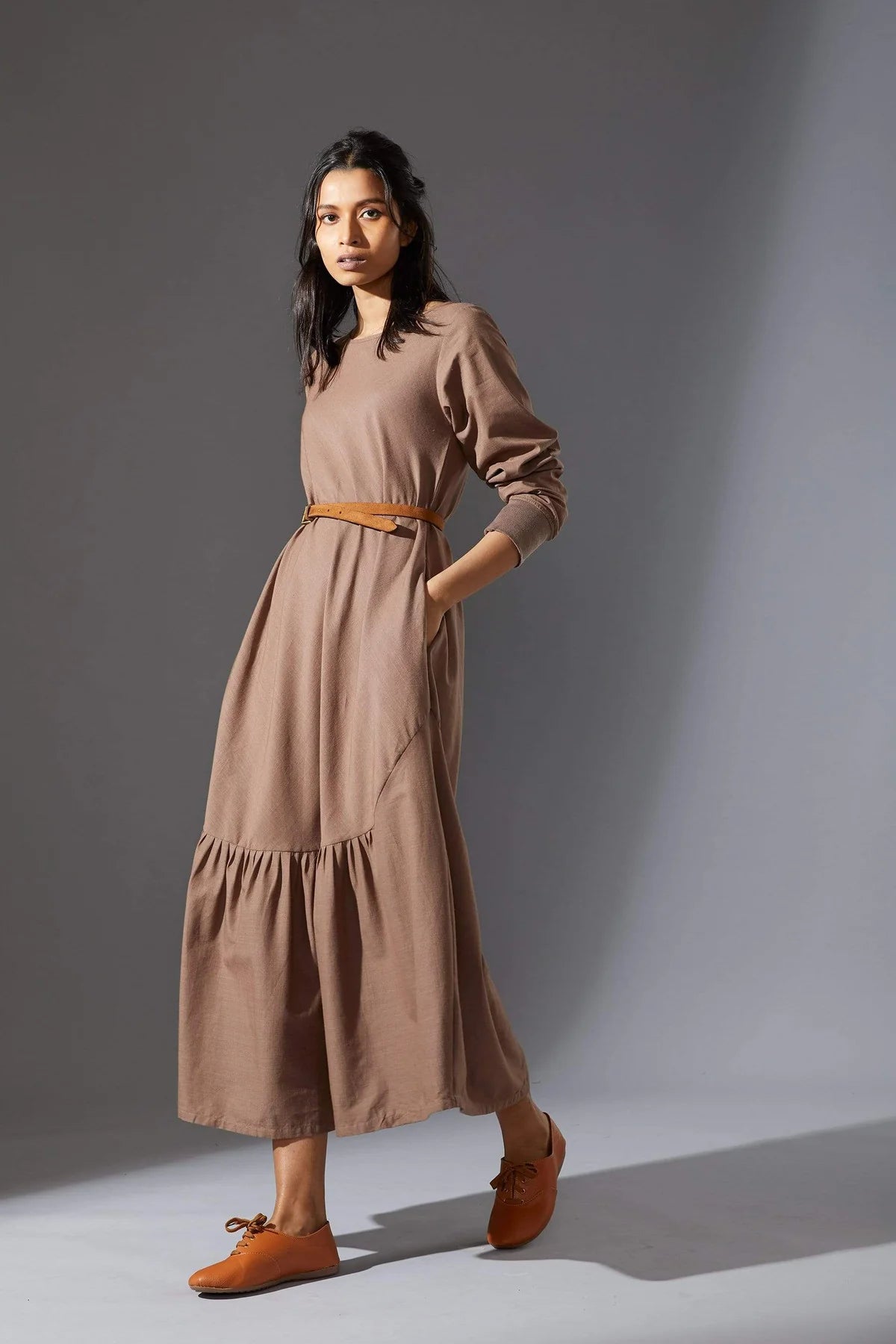 New Aboli Beige Dress