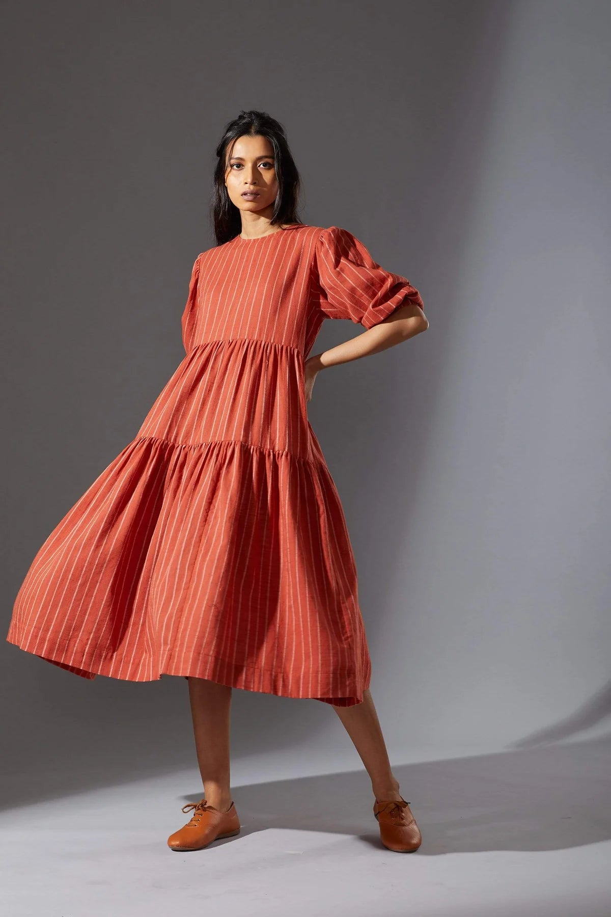 Vasara Rust Dress
