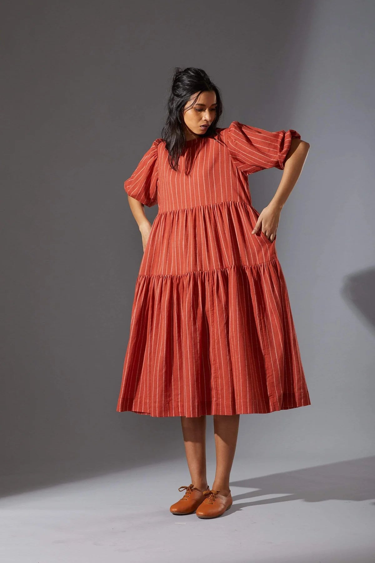 Vasara Rust Dress