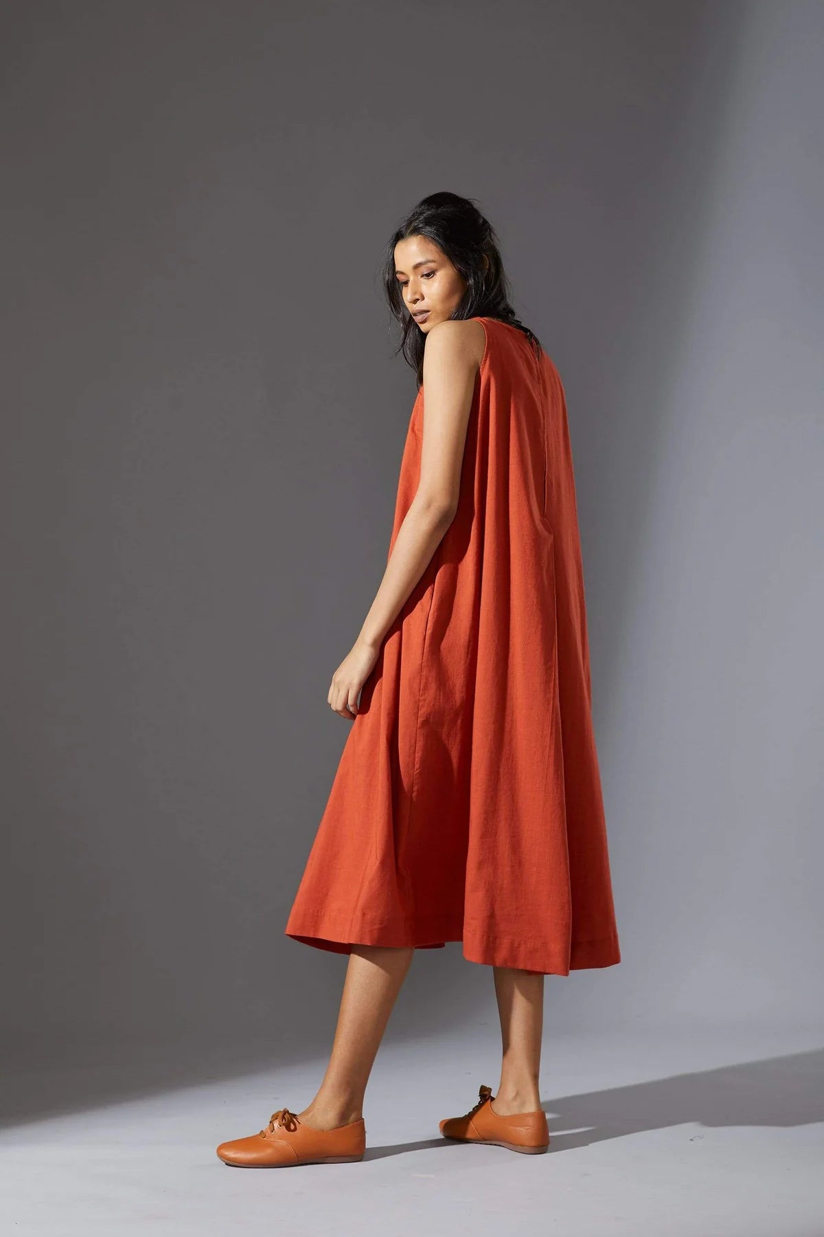 Vita Aakaar Rust Dress