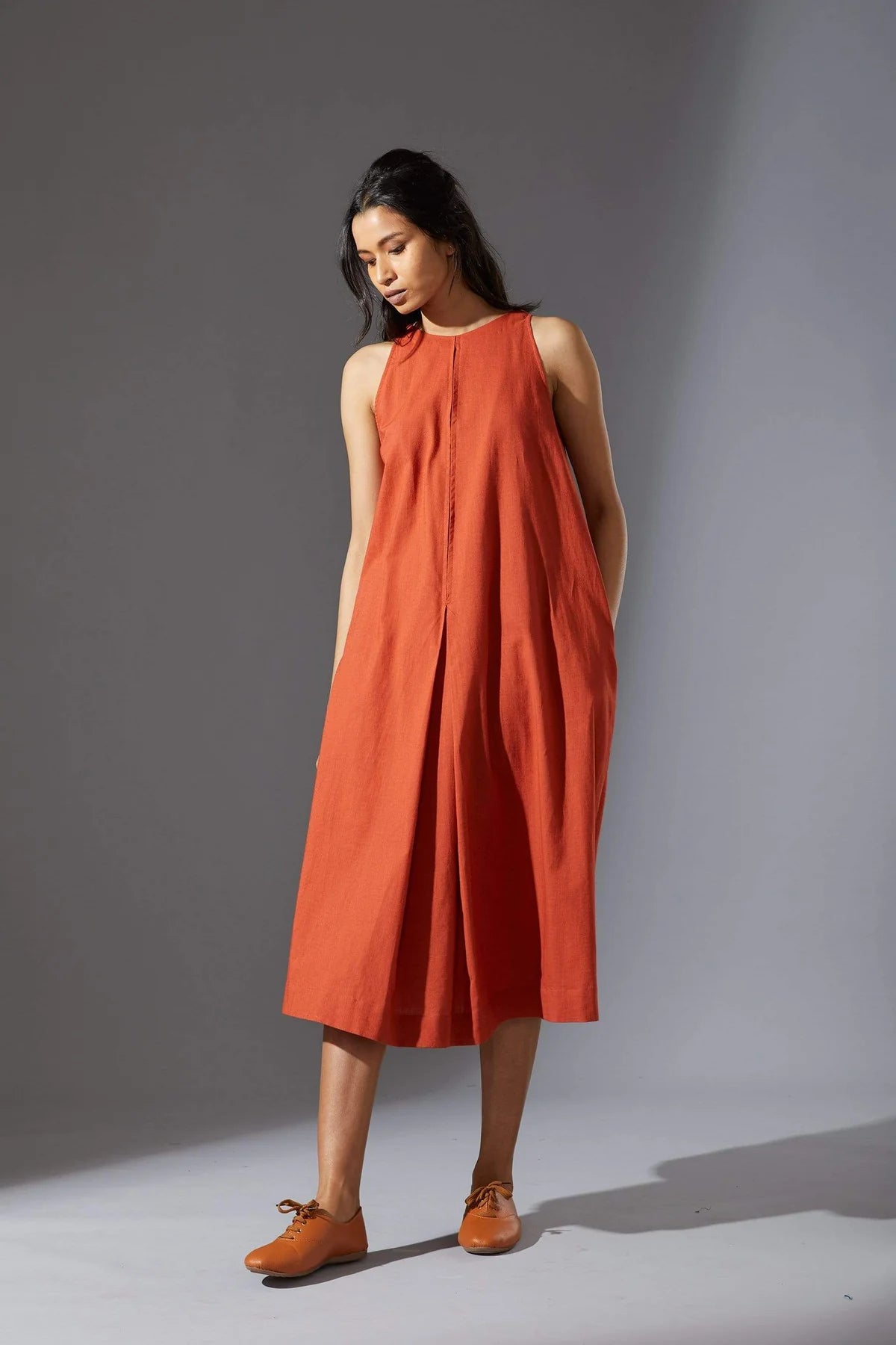 Vita Aakaar Rust Dress