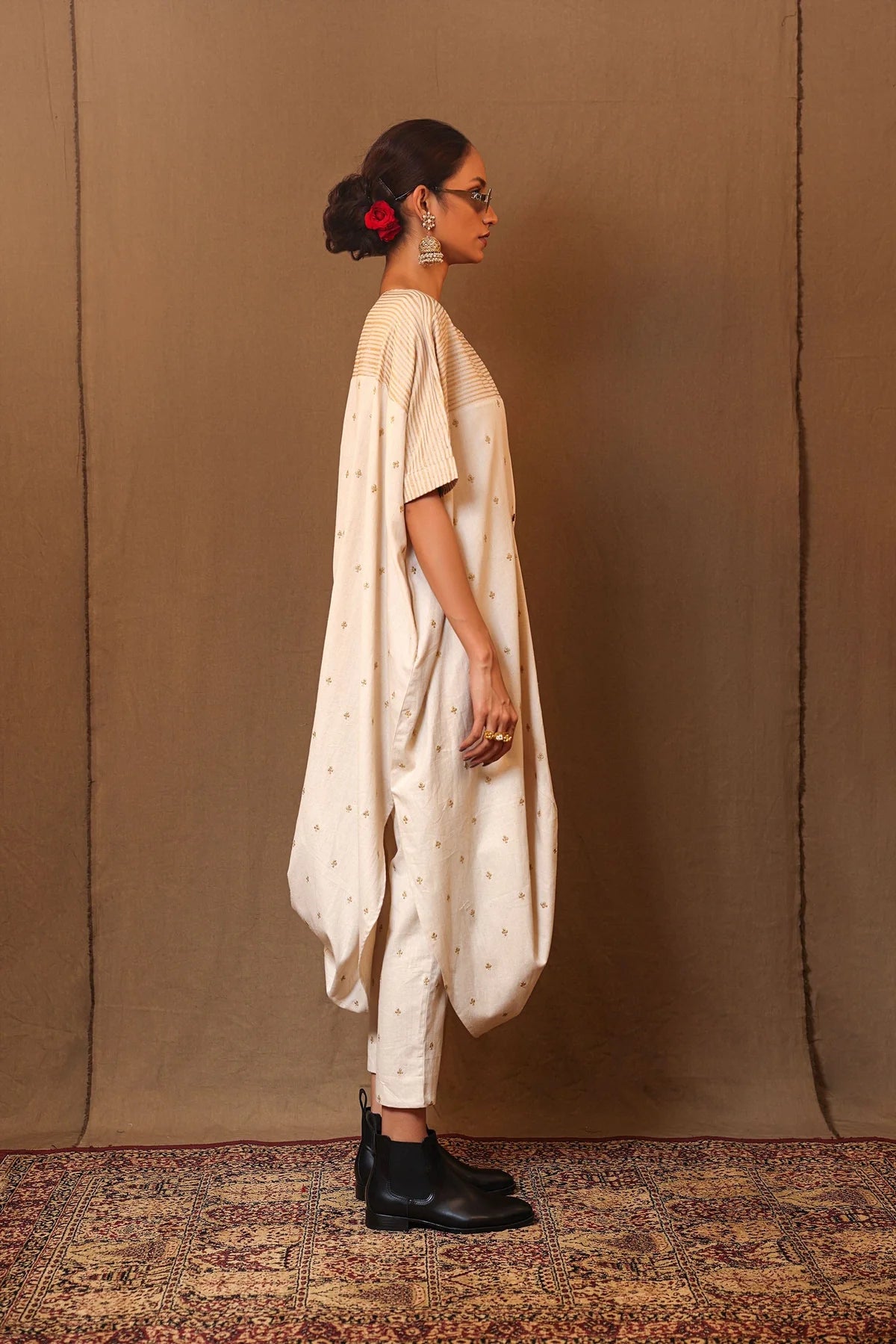 Off-White Club STR Button Cowl Tunic