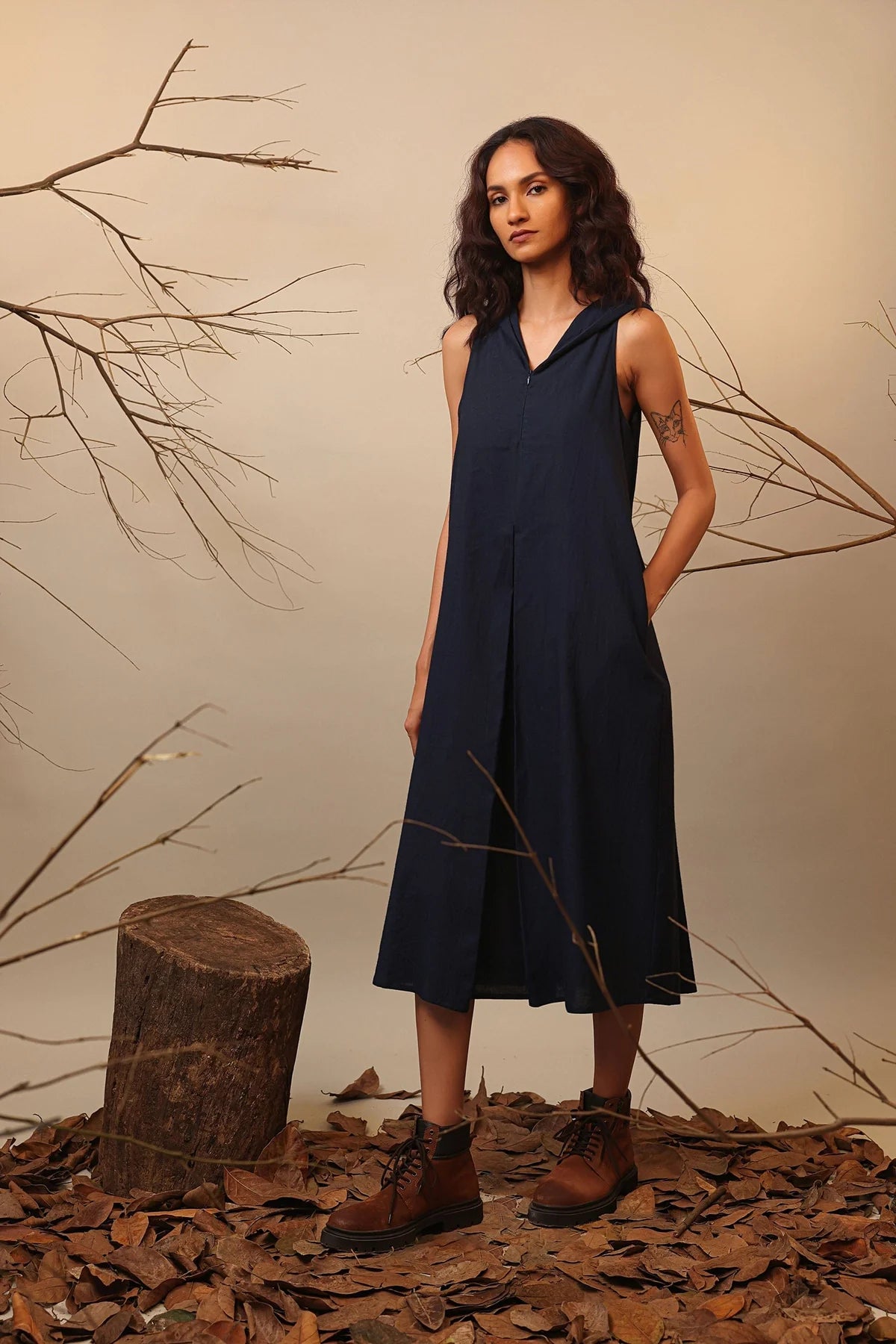 Blue Trench Dress