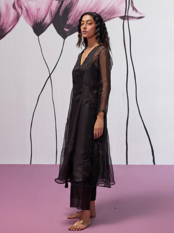 Moonshine Black Kurta Set