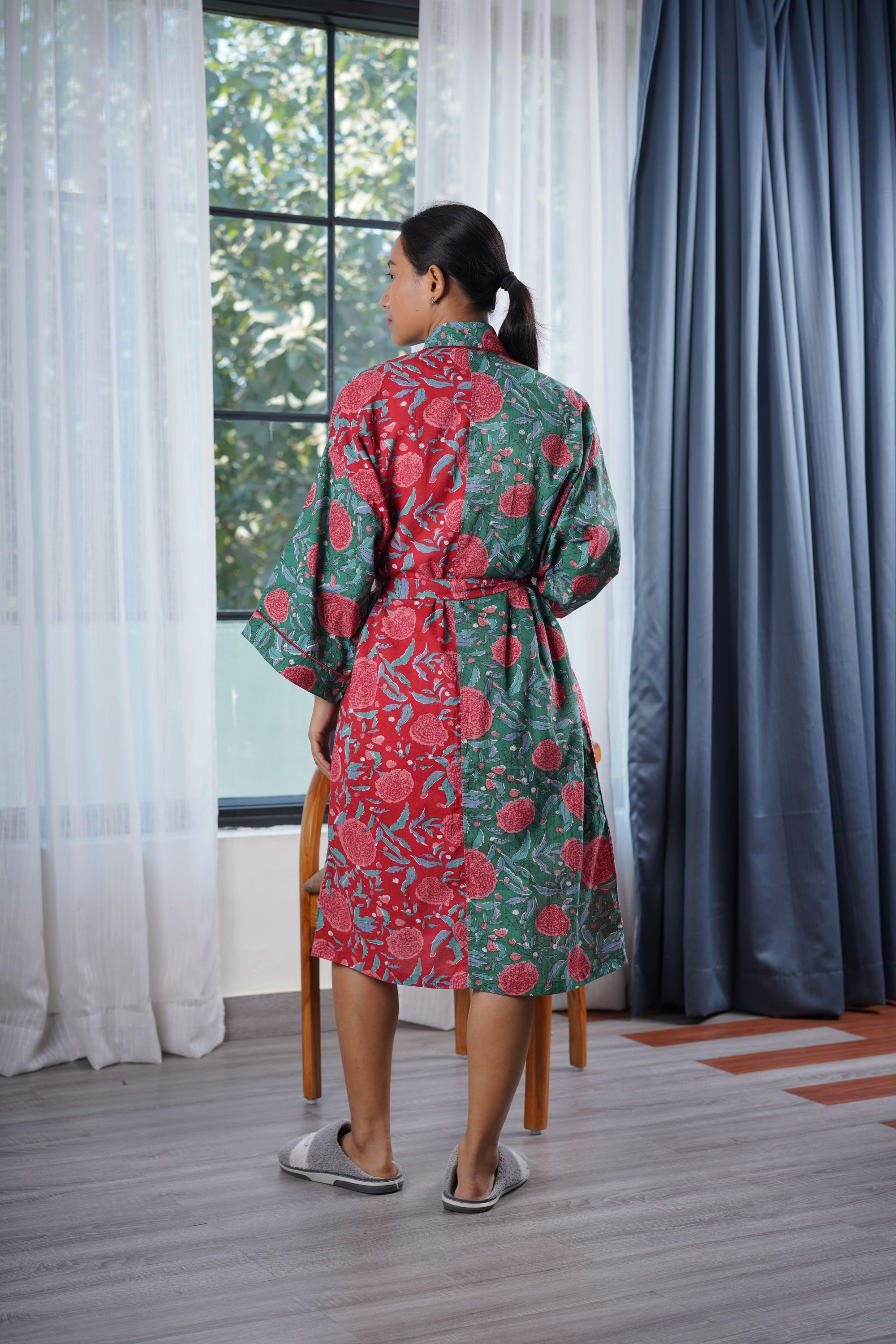 Bella Rose Half and Half Robe