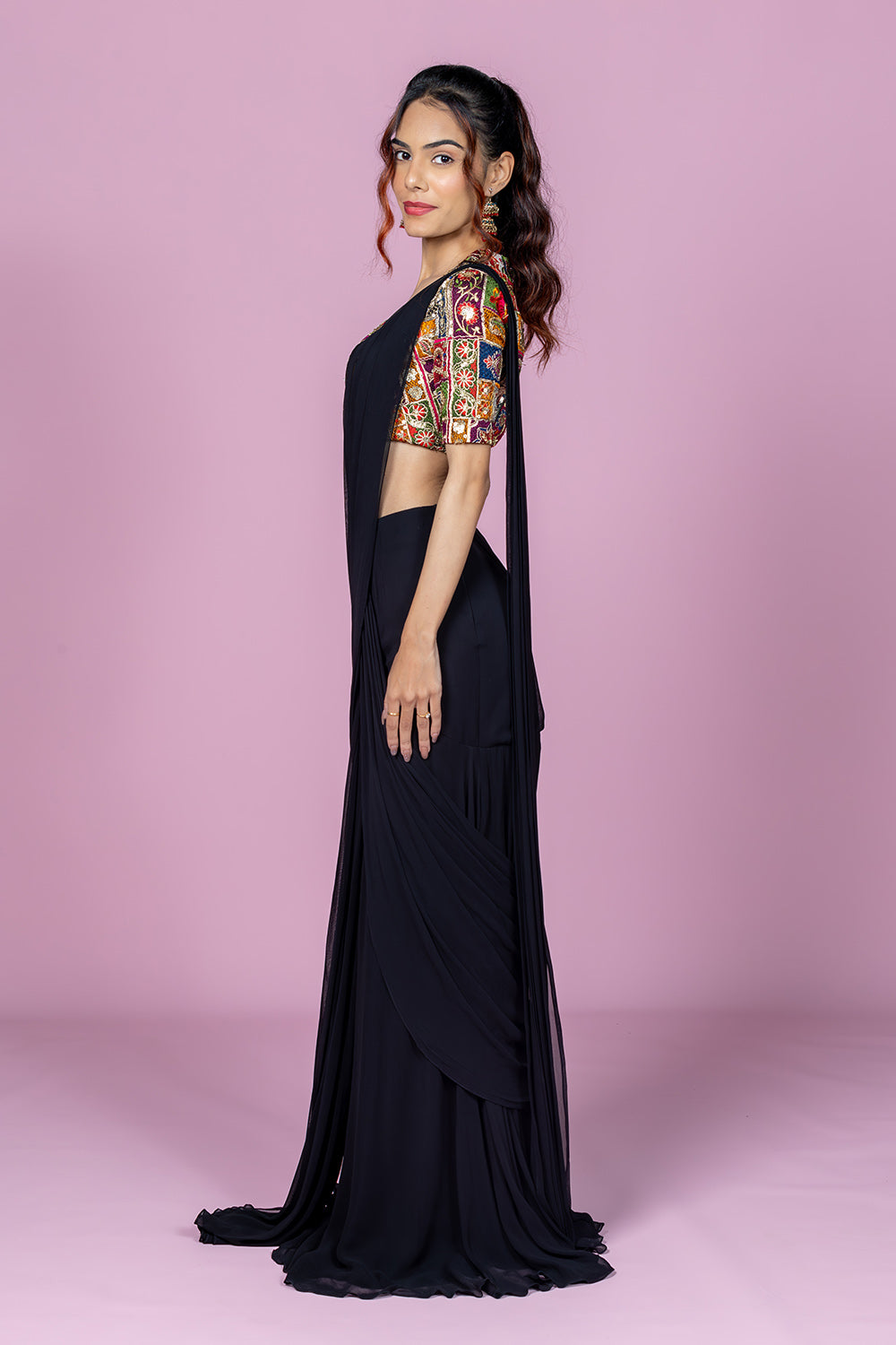 Nightshade Drape Saree