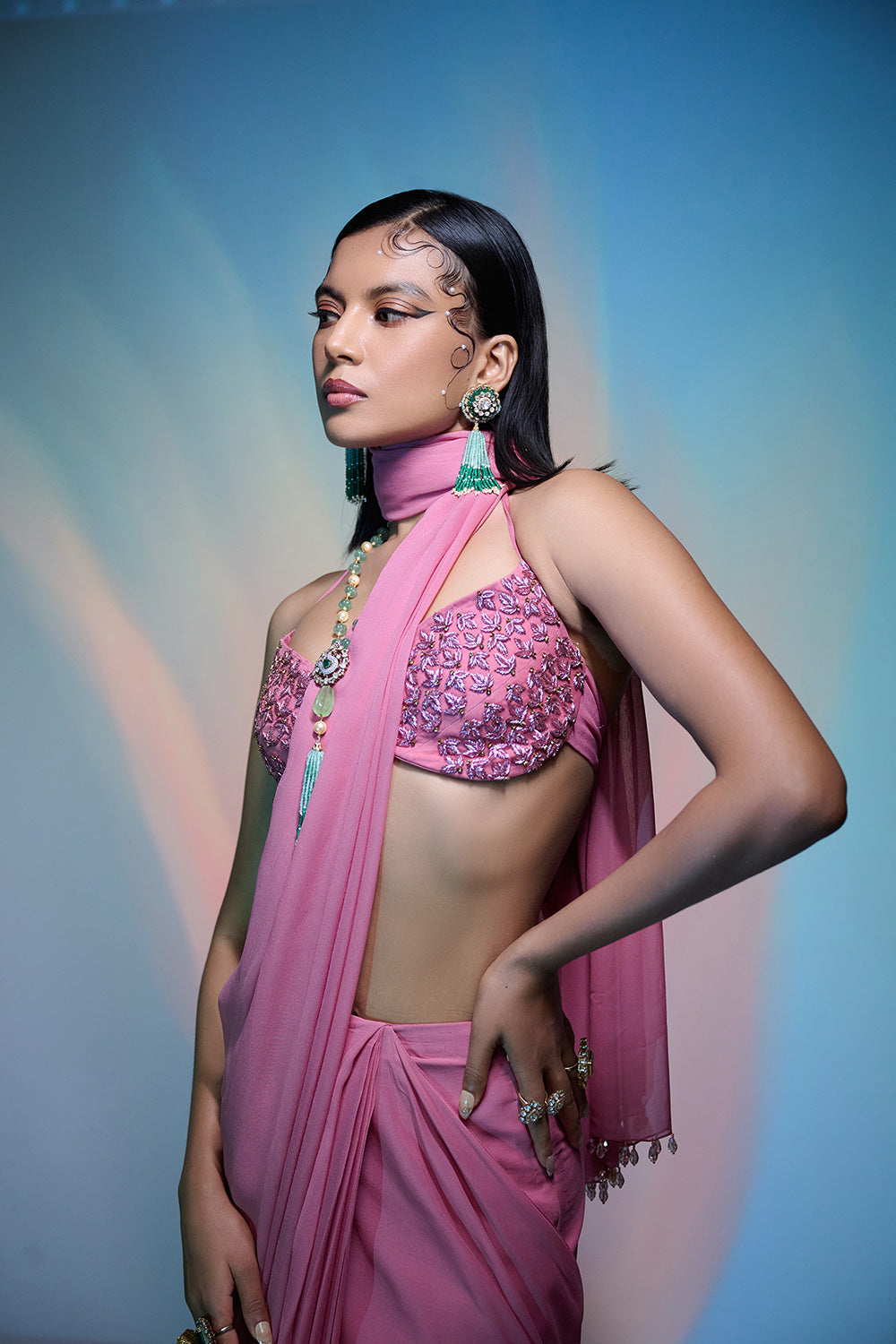 Noble Blush Saree