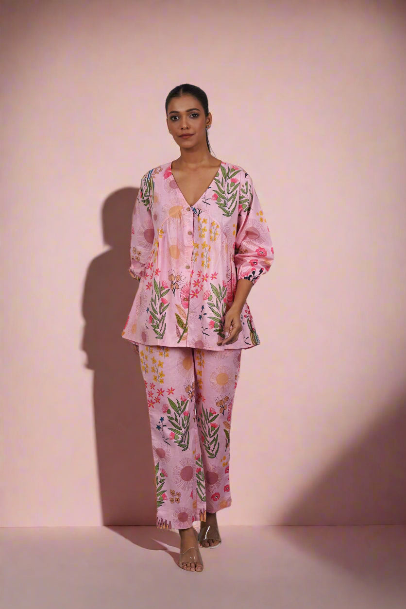 Peppy Pink Meadows Coord Set (Set of 2)