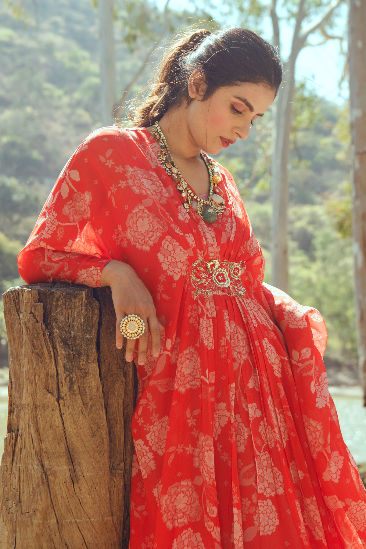 HAZEL KAFTAN – RED