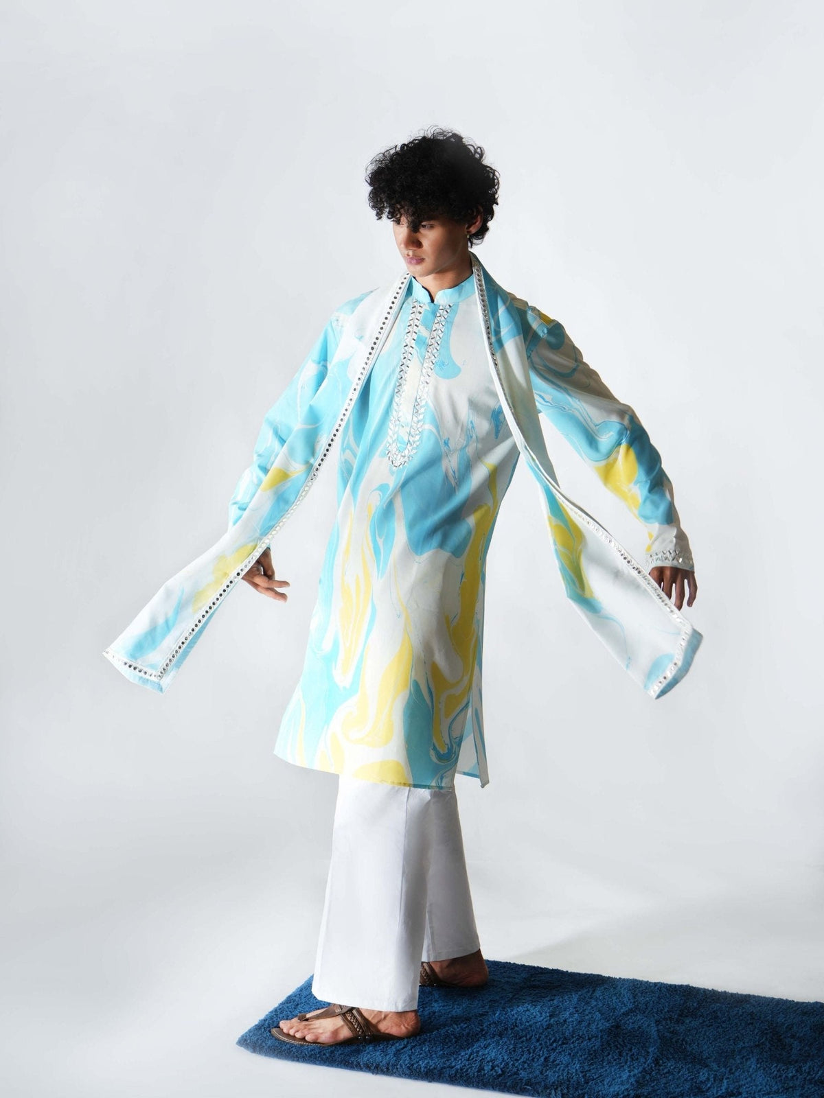 Kurta - Puff Blue