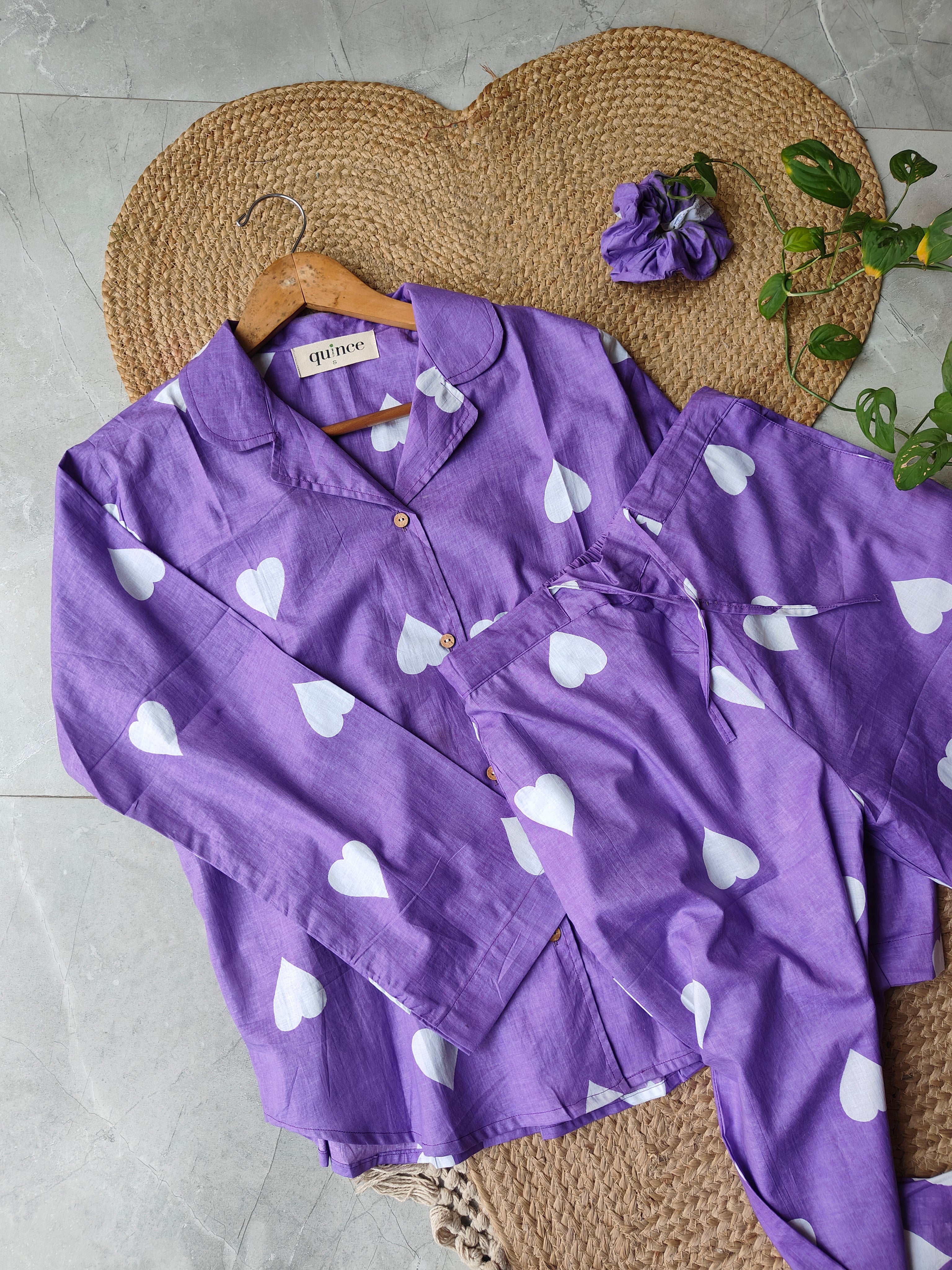 Lavender Haze Lounge Set (With matching scrunchy)- Set of 2