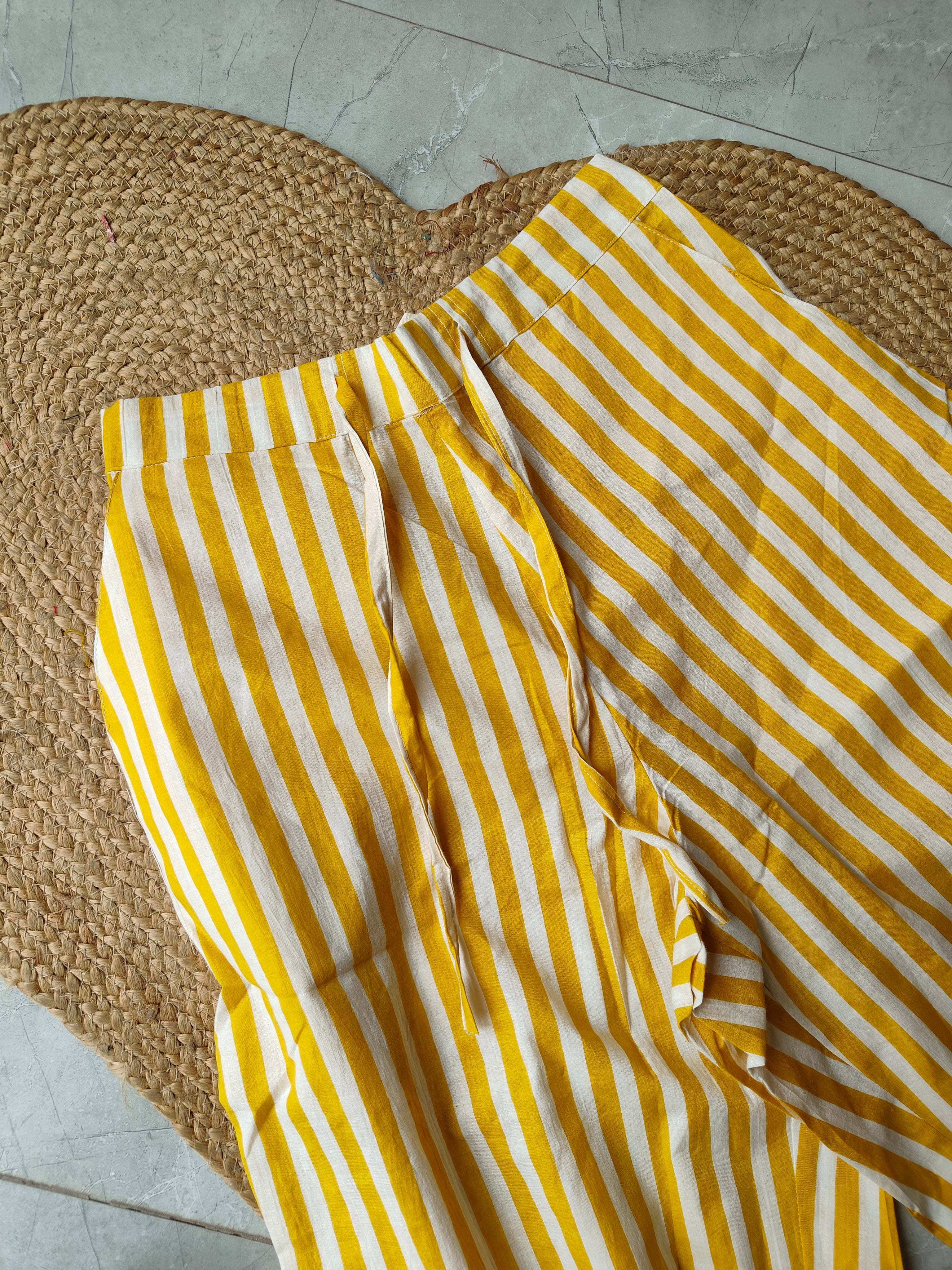 Lemon Stripe Coord set (Set of 2)