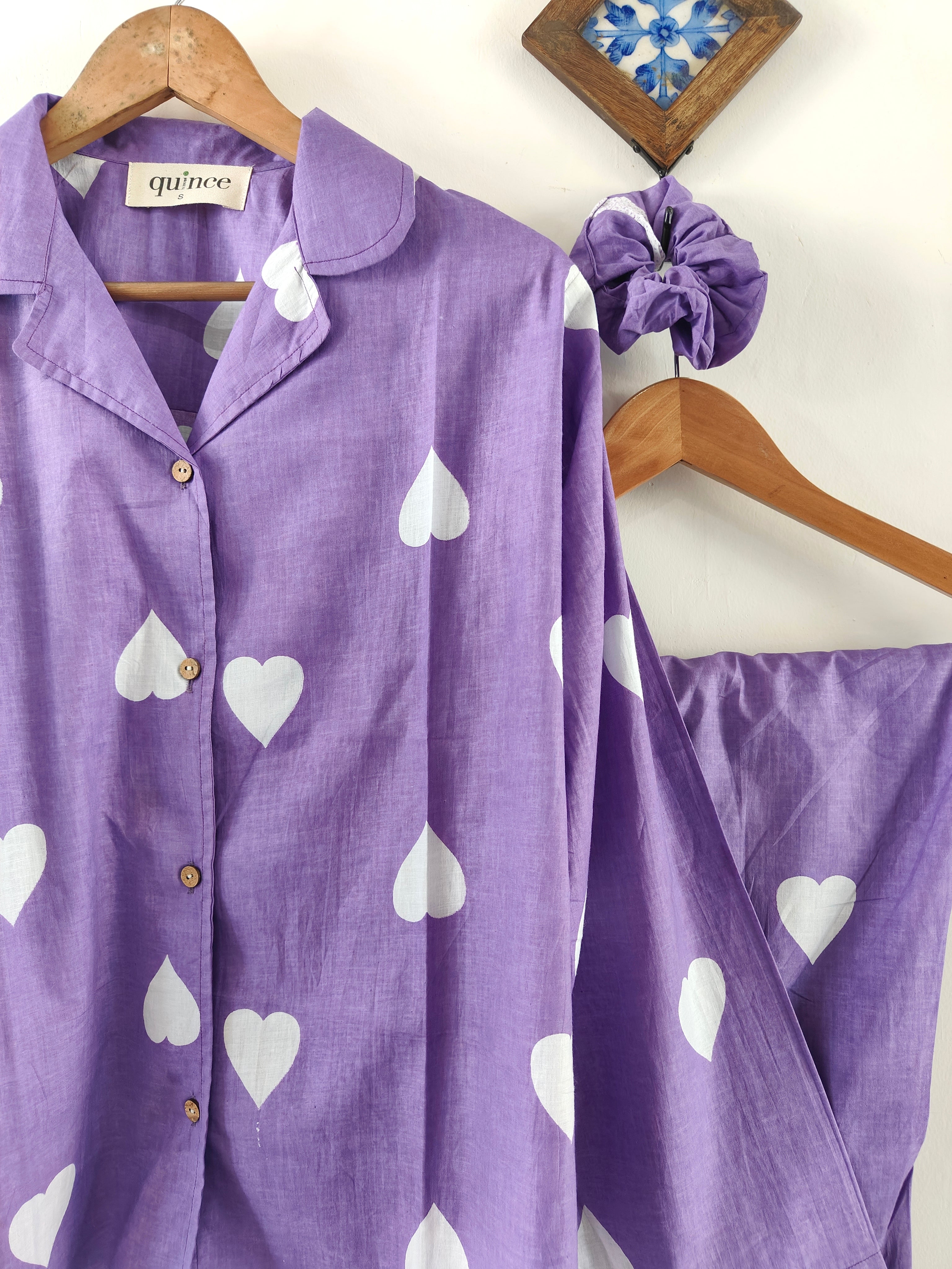 Lavender Haze Lounge Set (With matching scrunchy)- Set of 2