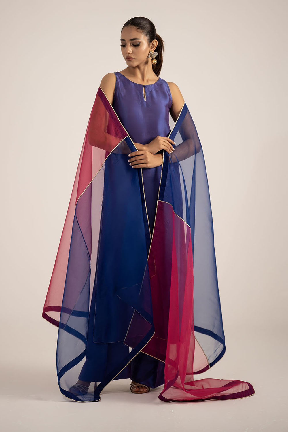 Royal Blue Pure Silk Kurta Set