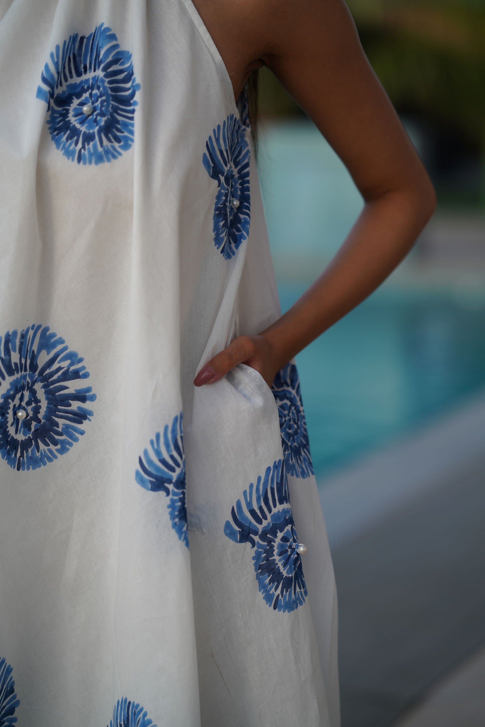 Sea Swirl One Size Maxi Dress