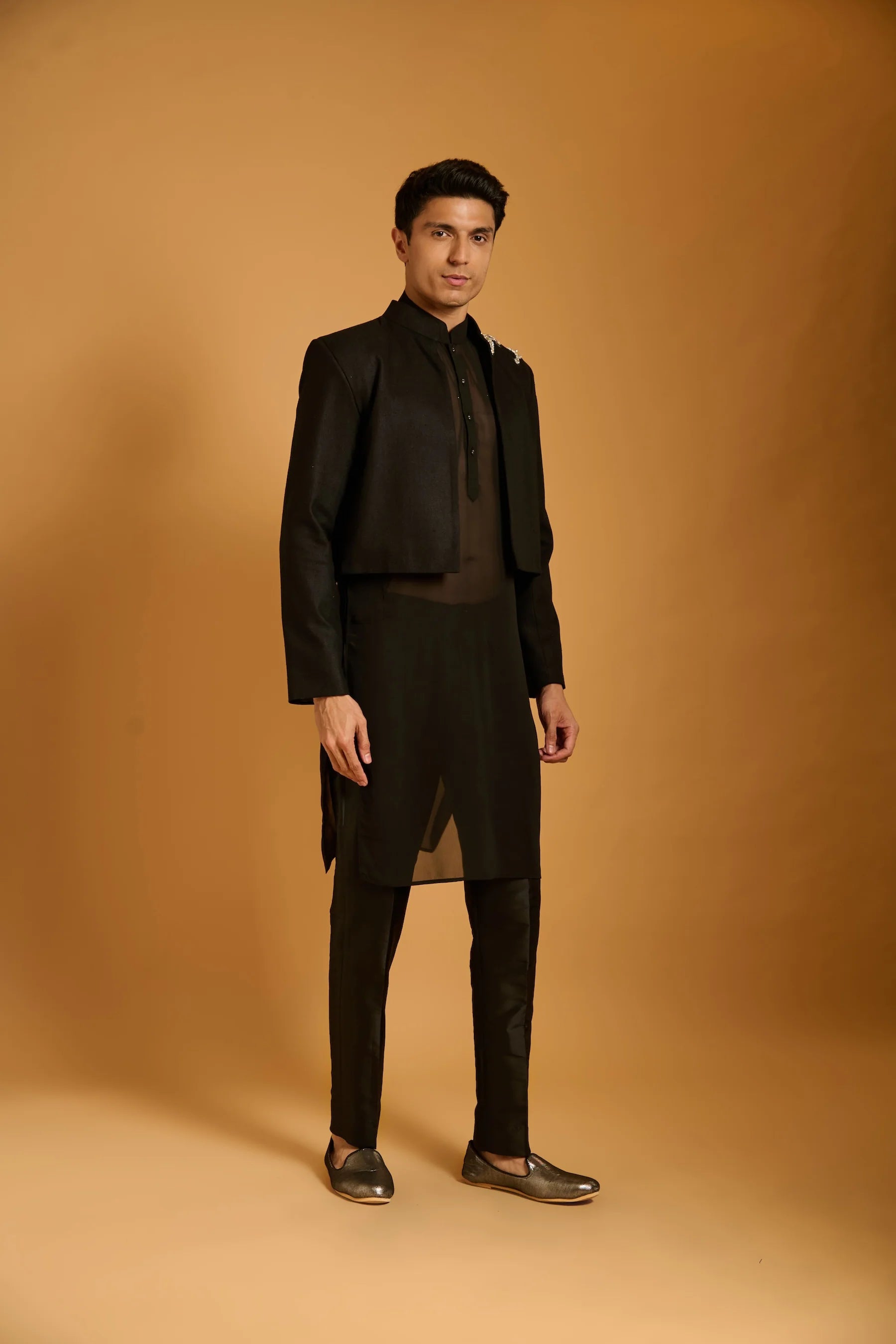 Trifecta black dragonfly crop jacket