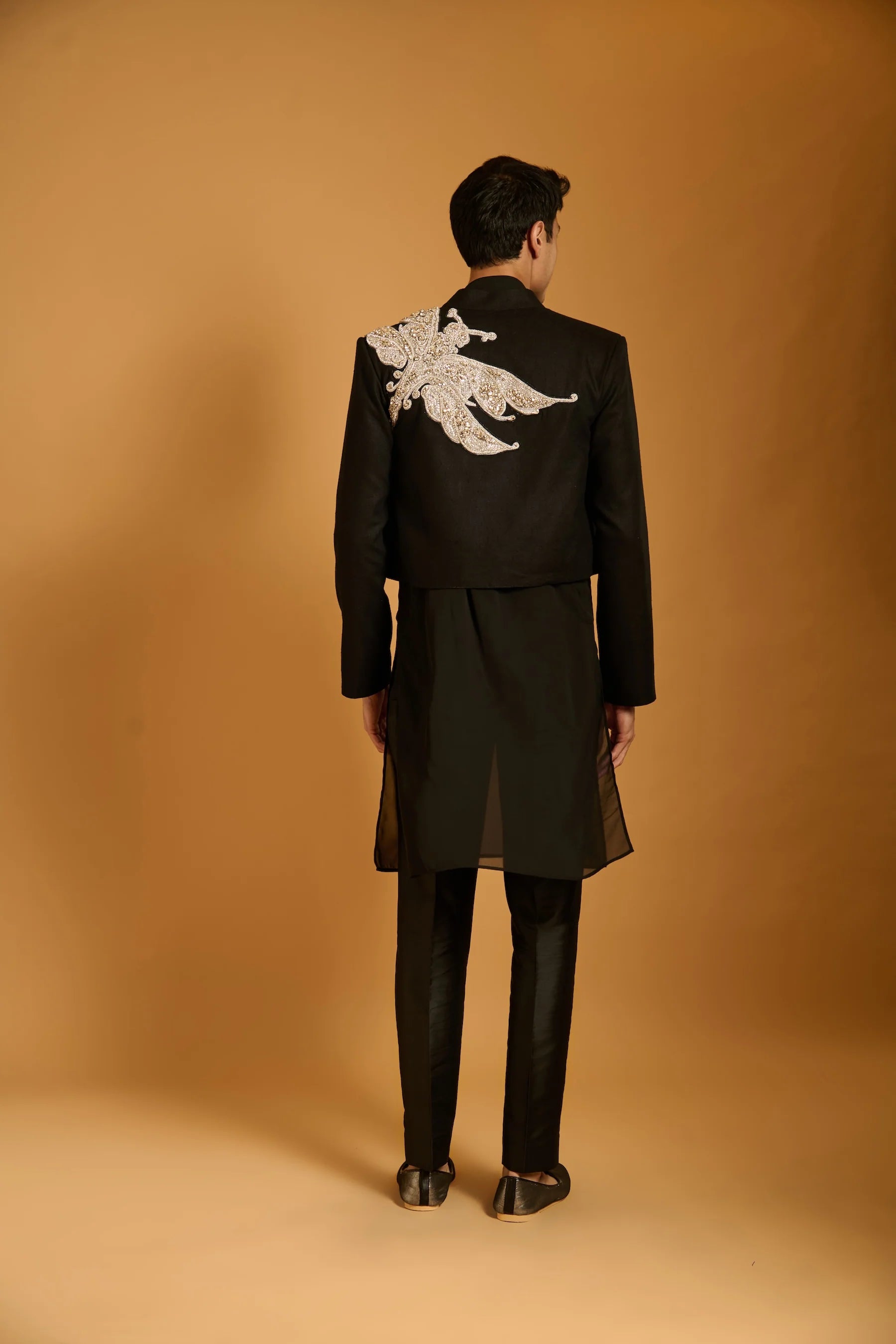 Trifecta black dragonfly crop jacket