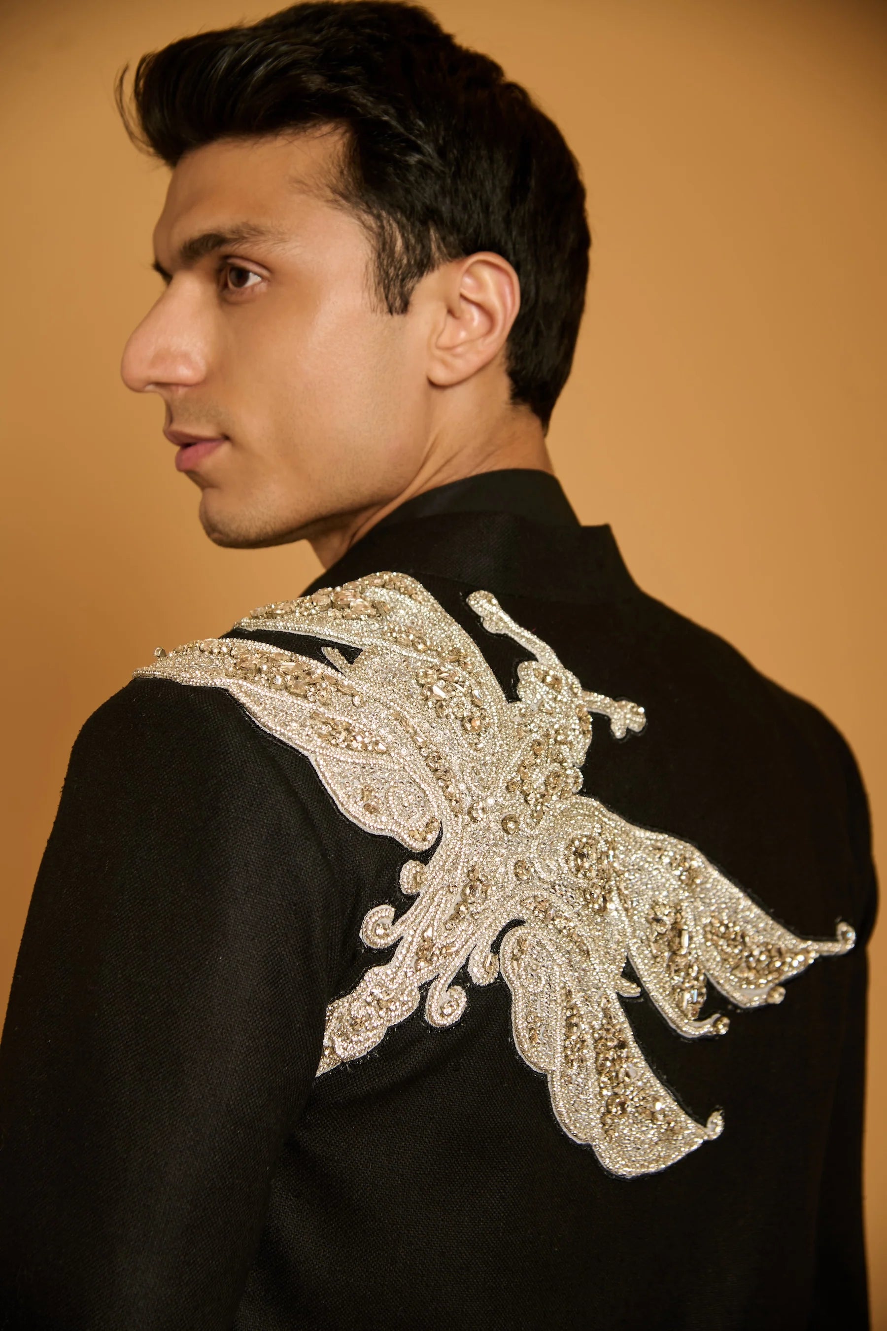 Trifecta black dragonfly crop jacket