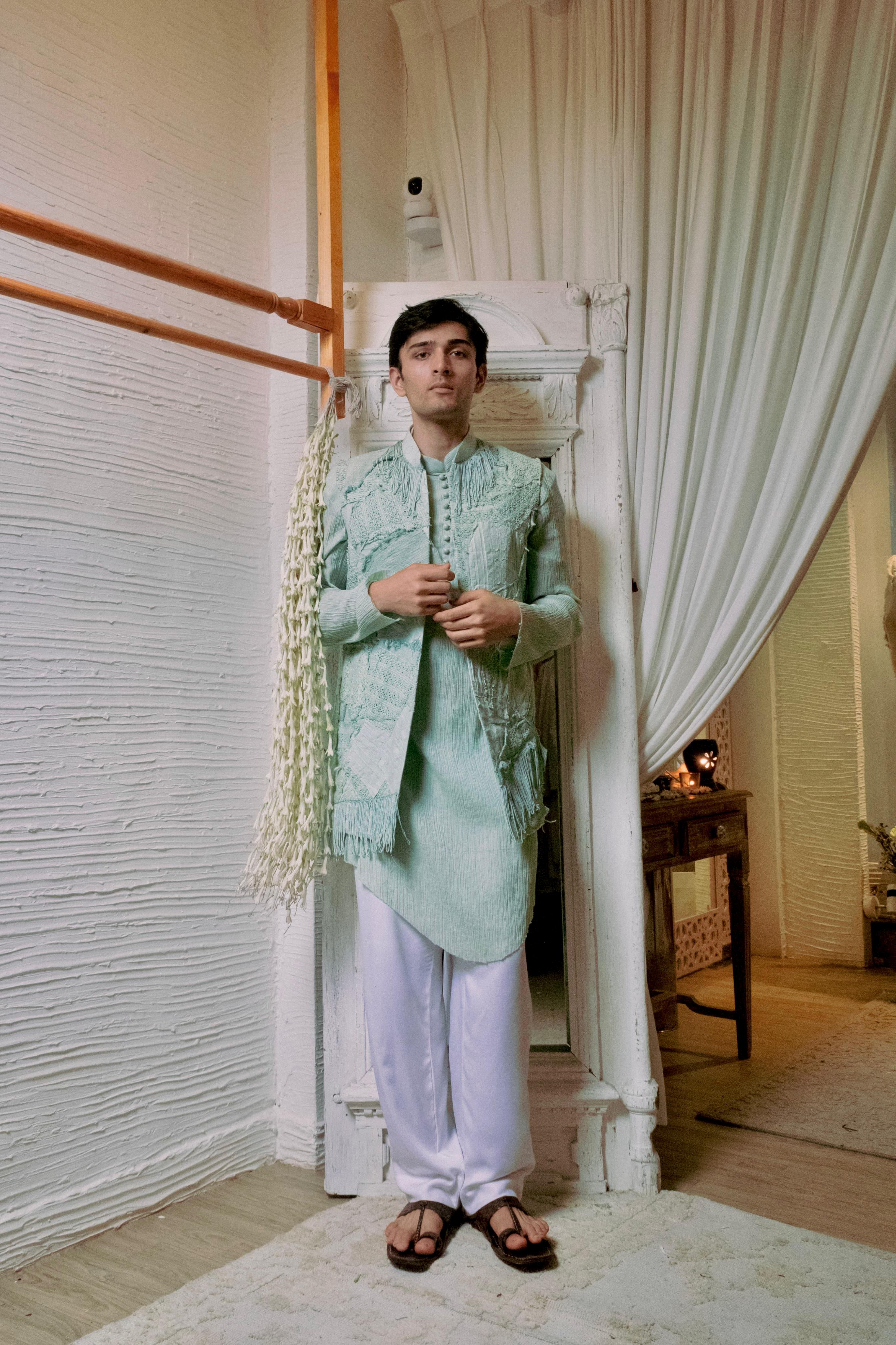 Half Jacket Kurta Set