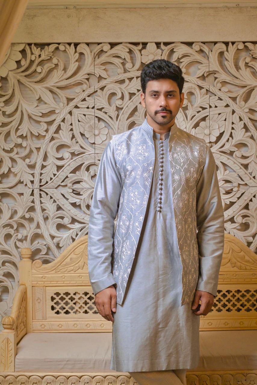 Half Jacket Kurta Set
