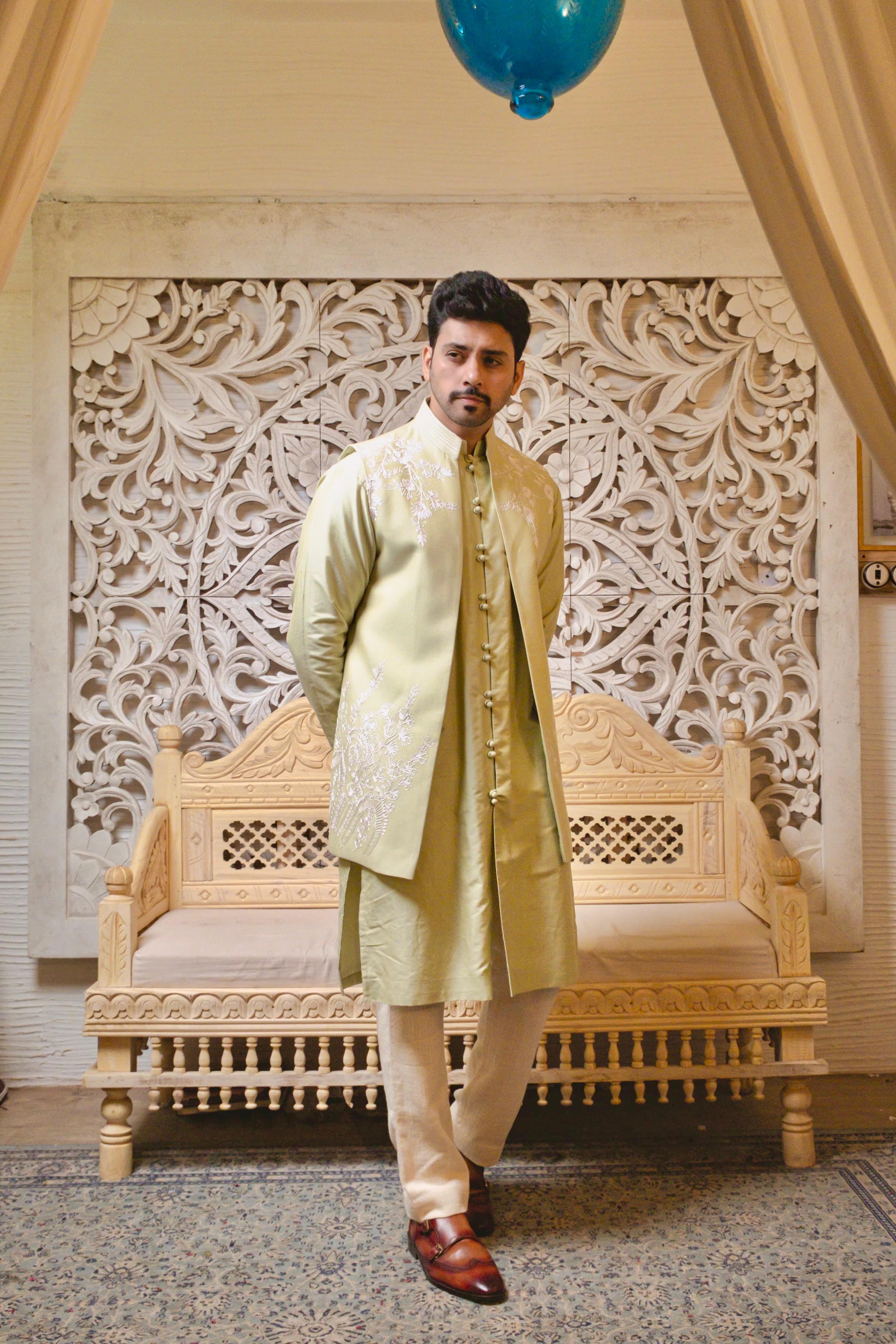 Half Jacket Kurta Set